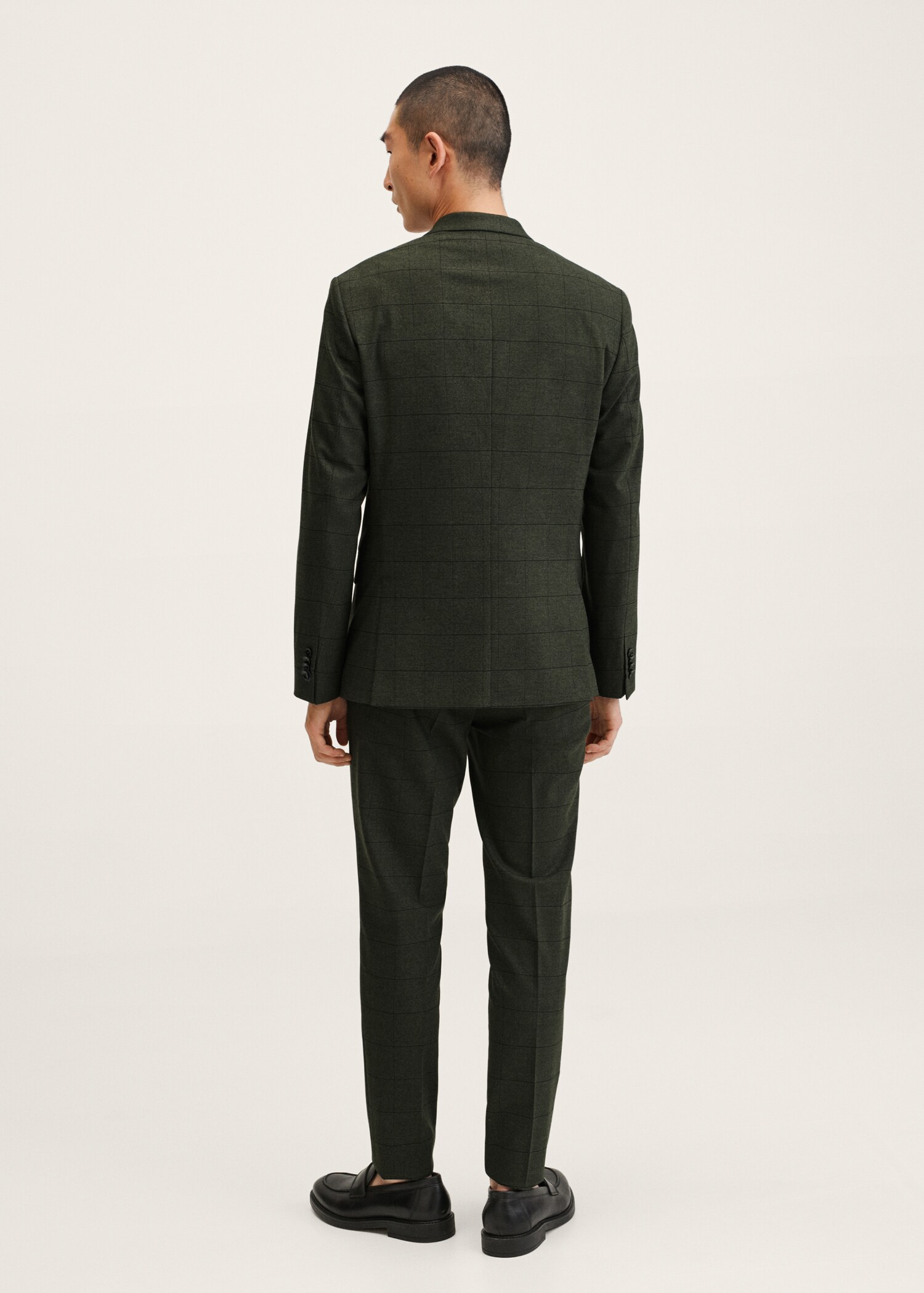 Americana traje super slim fit cuadros - Reverso del artículo