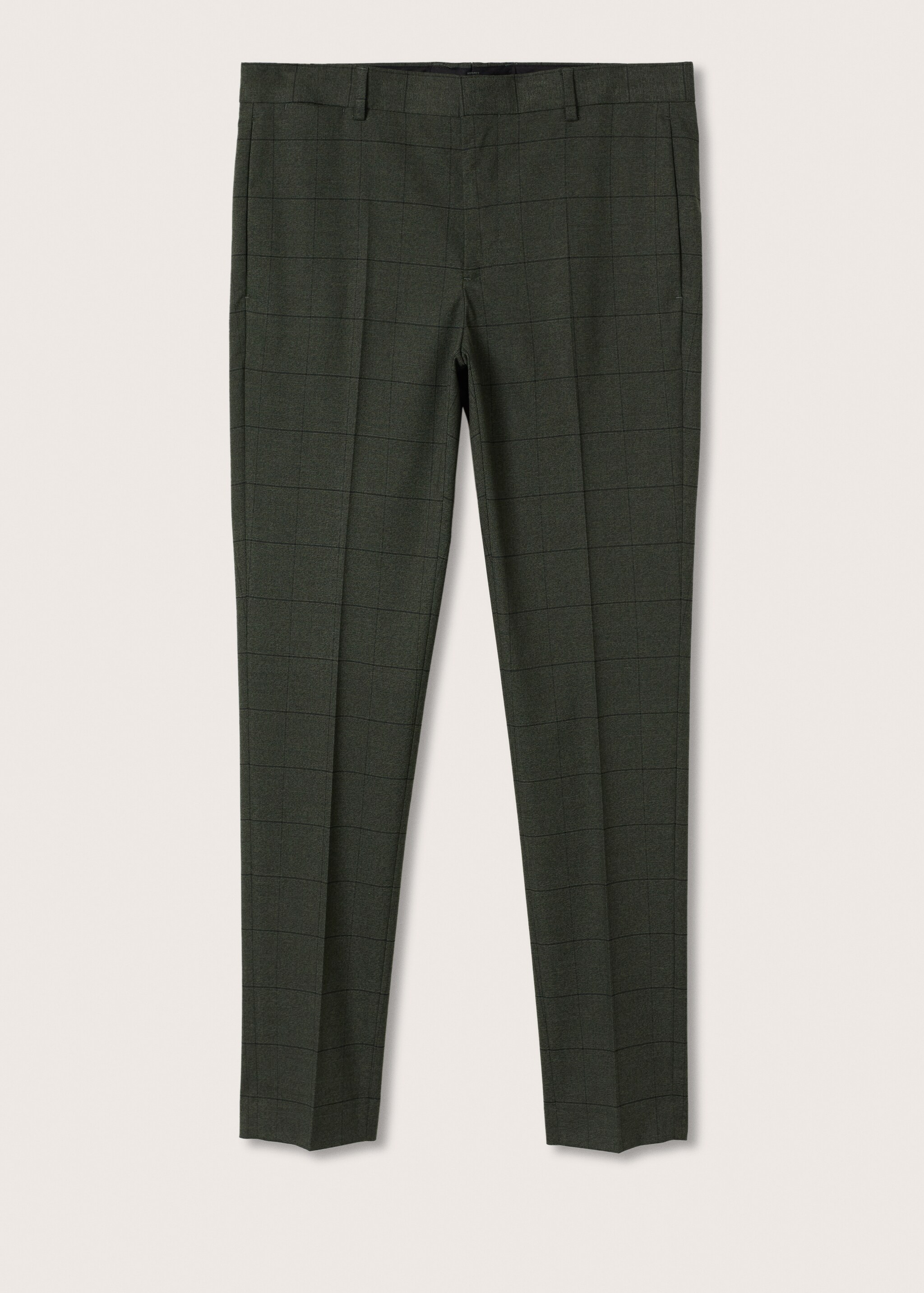 Super slim-fit Tailored check trousers - Article without model