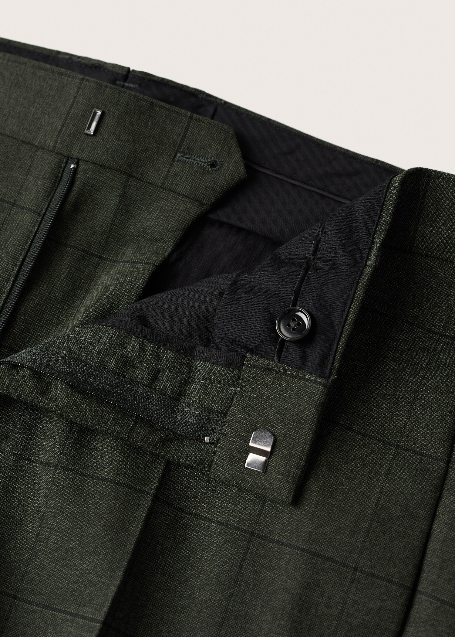 Pantalón traje super slim fit cuadros - Detalle del artículo 8