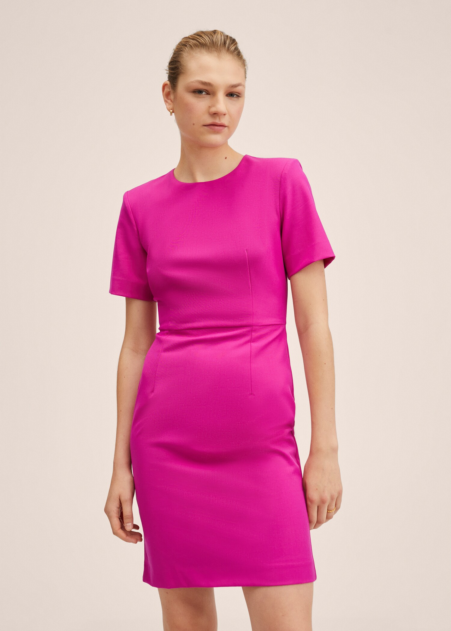 Tailored short dress - Medium plane