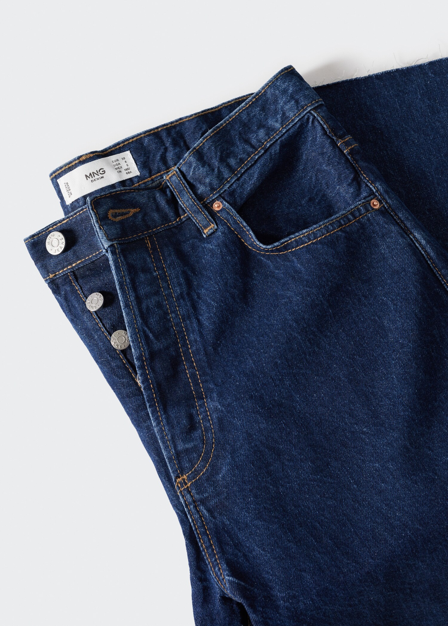 High-waist wideleg jeans - Details of the article 8