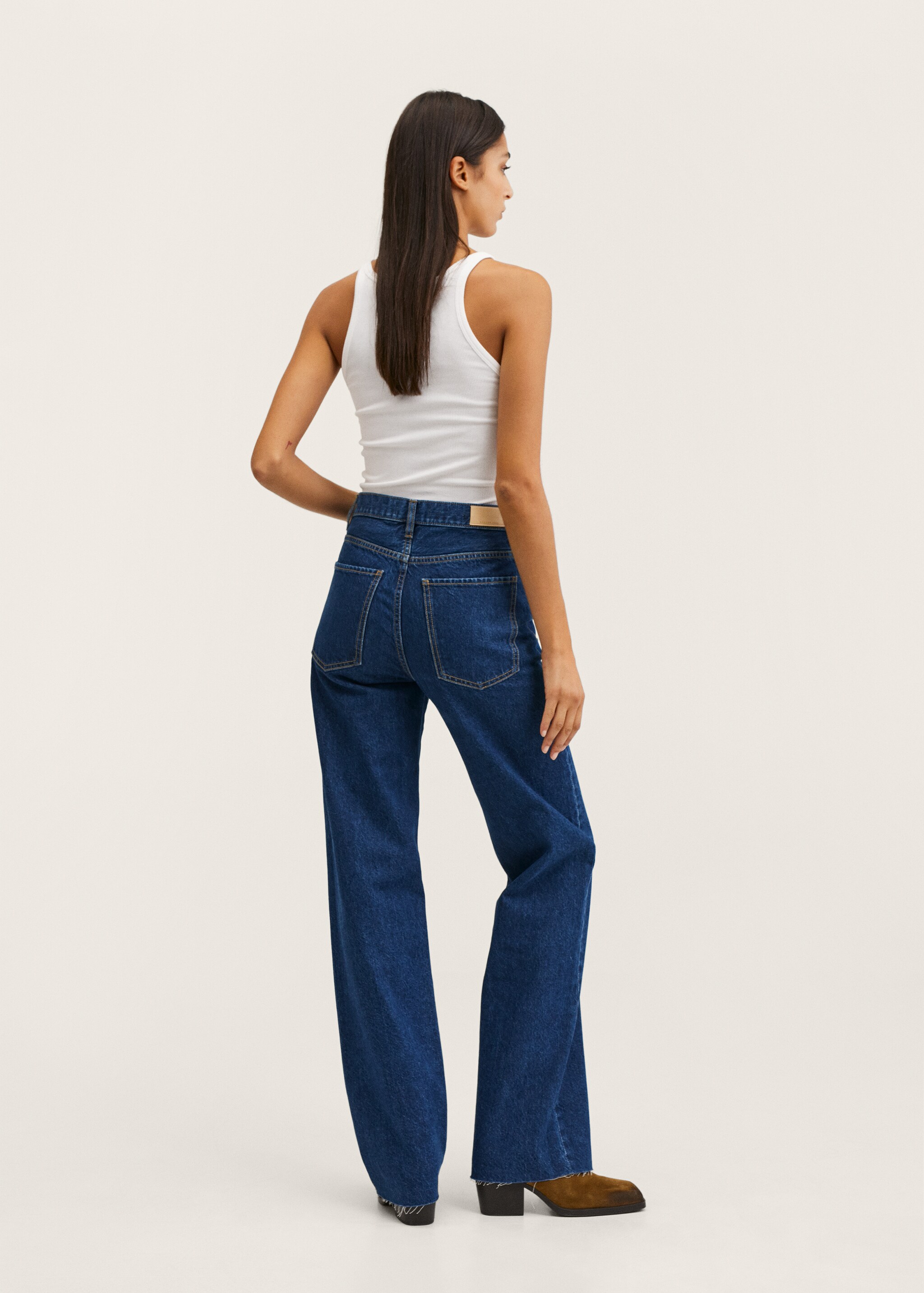 High-waist wideleg jeans - Reverse of the article