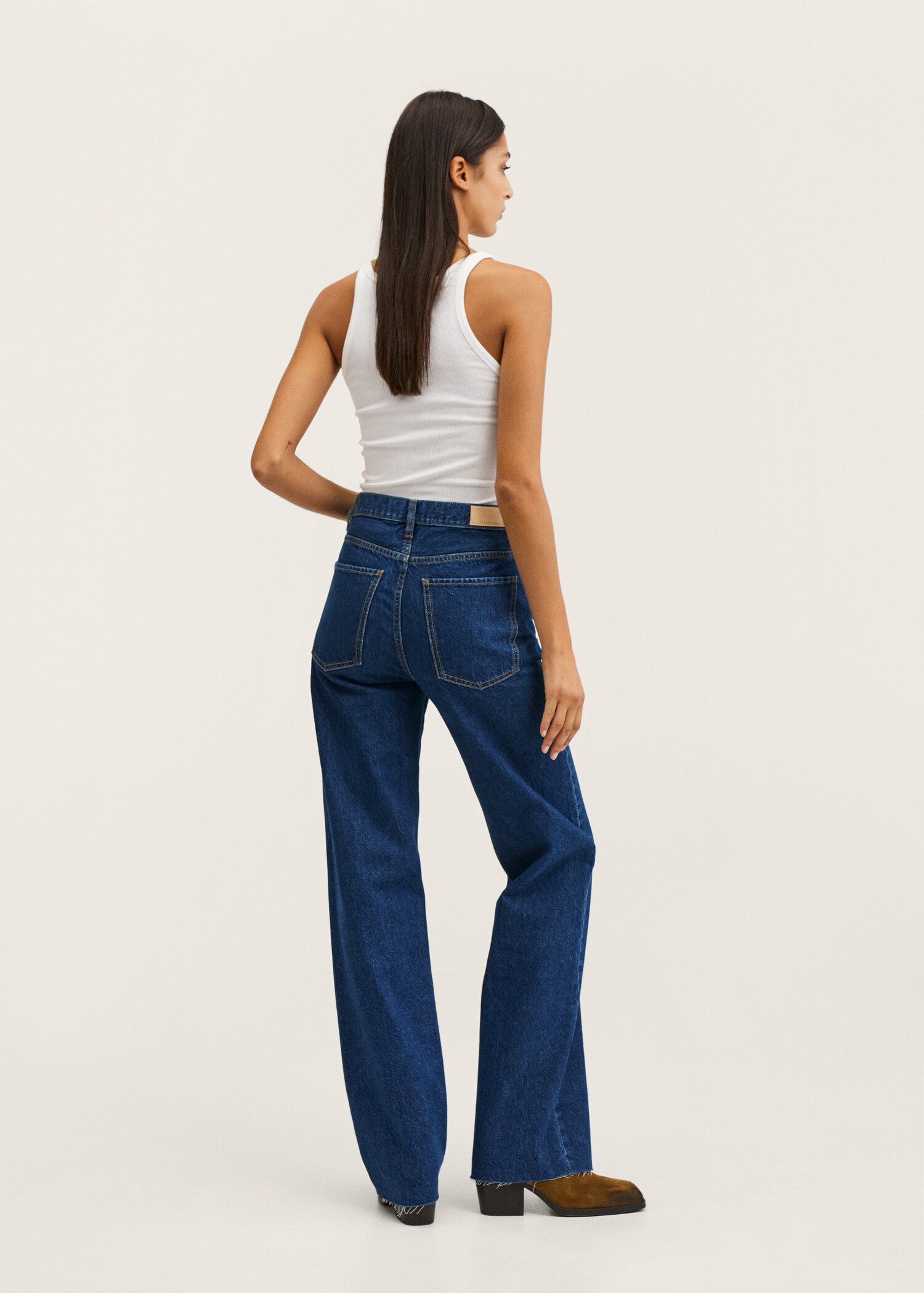 High-waist wideleg jeans - Reverse of the article