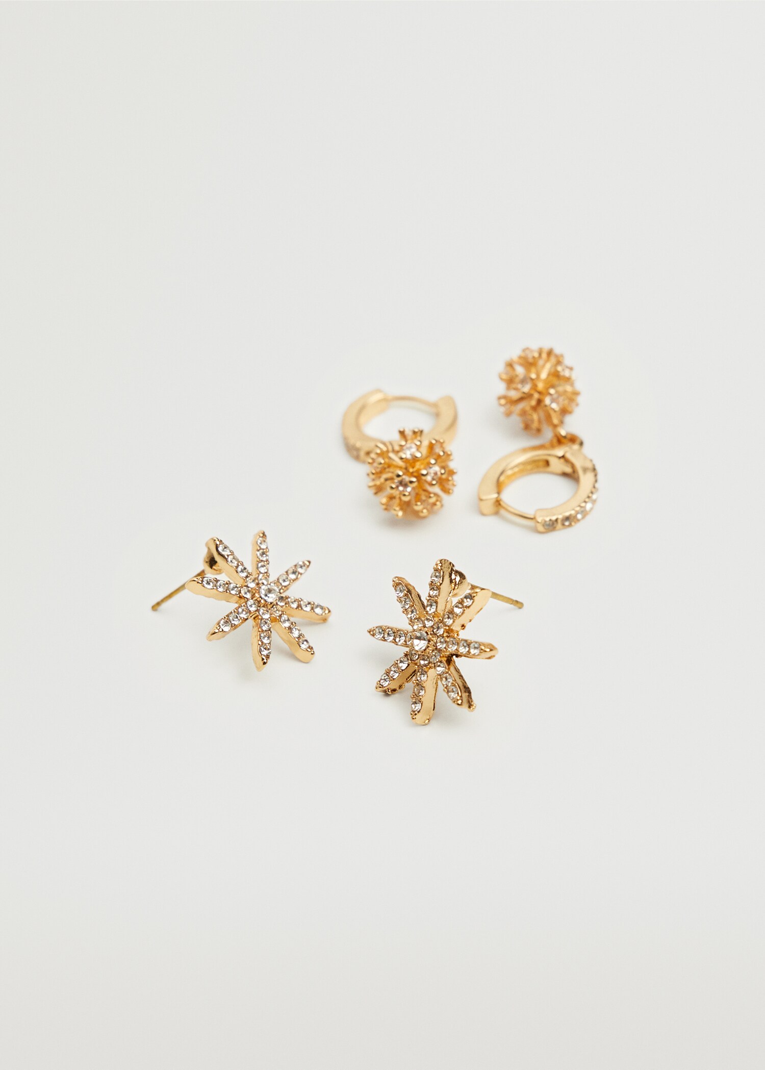 Set pendientes combinados - Plano medio