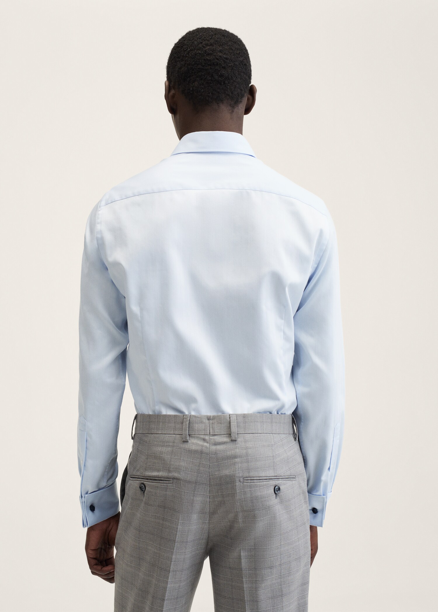 Camisa traje slim fit algodón - Reverso del artículo