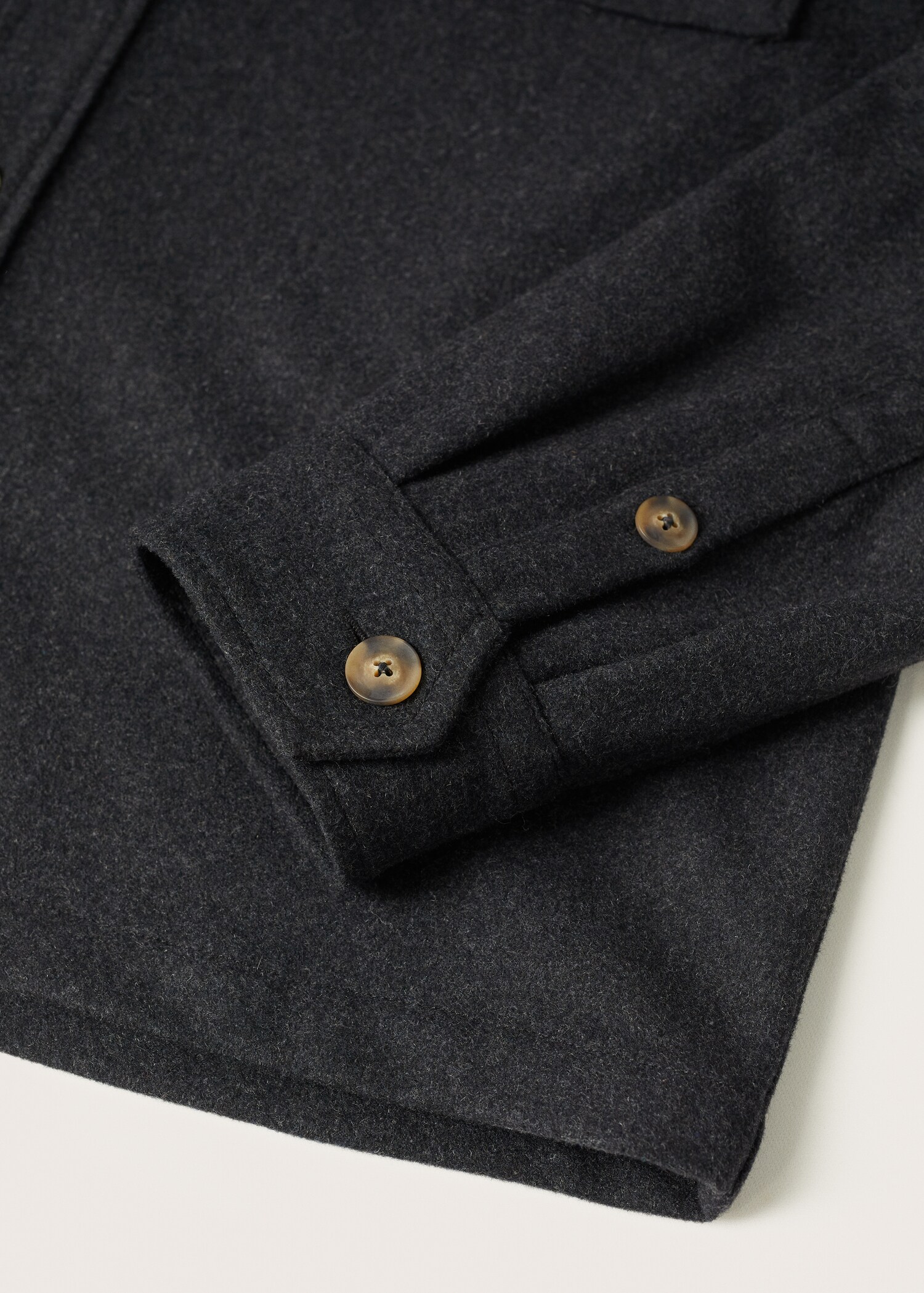 Sobrecamisa lana bolsillos - Detalle del artículo 8
