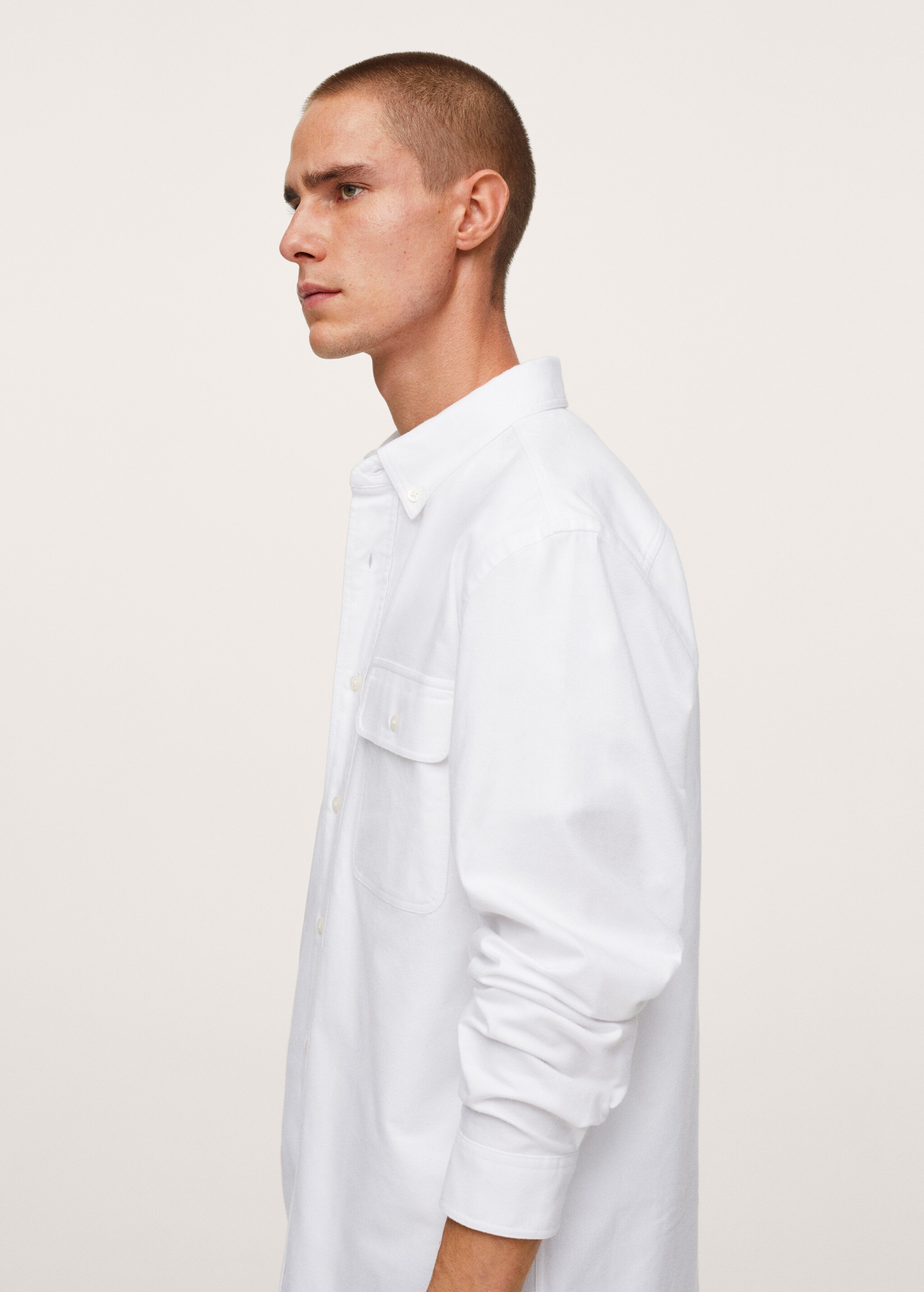 Chest-pocket cotton shirt - Details of the article 2