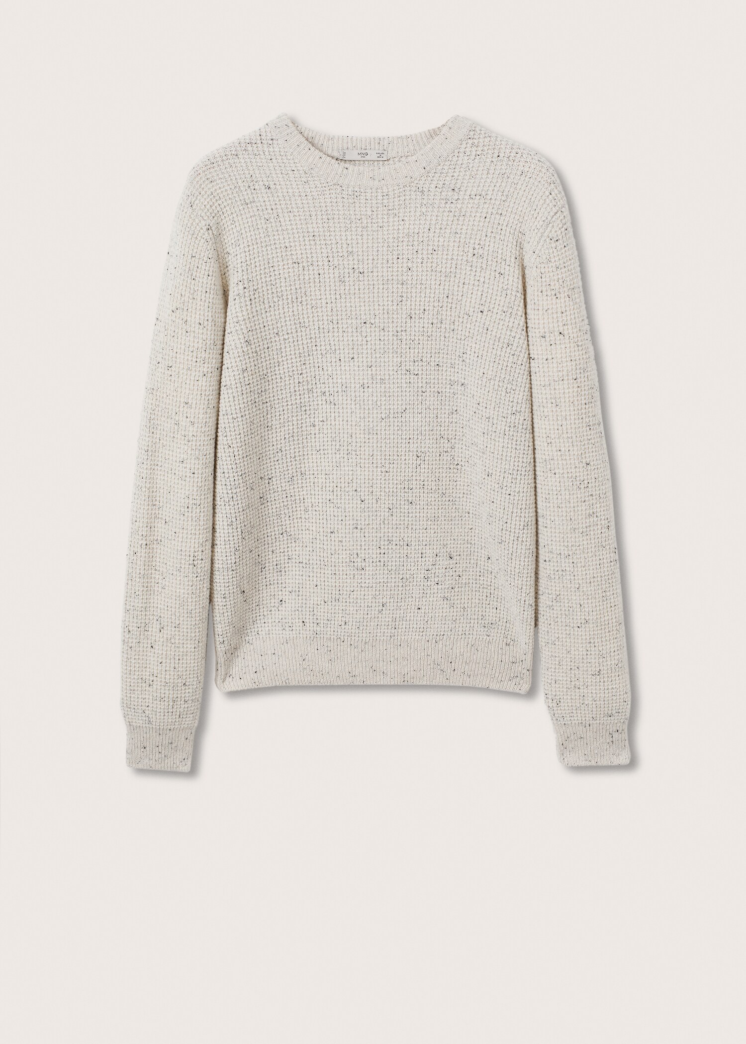 Structured flecked sweater - Article without model