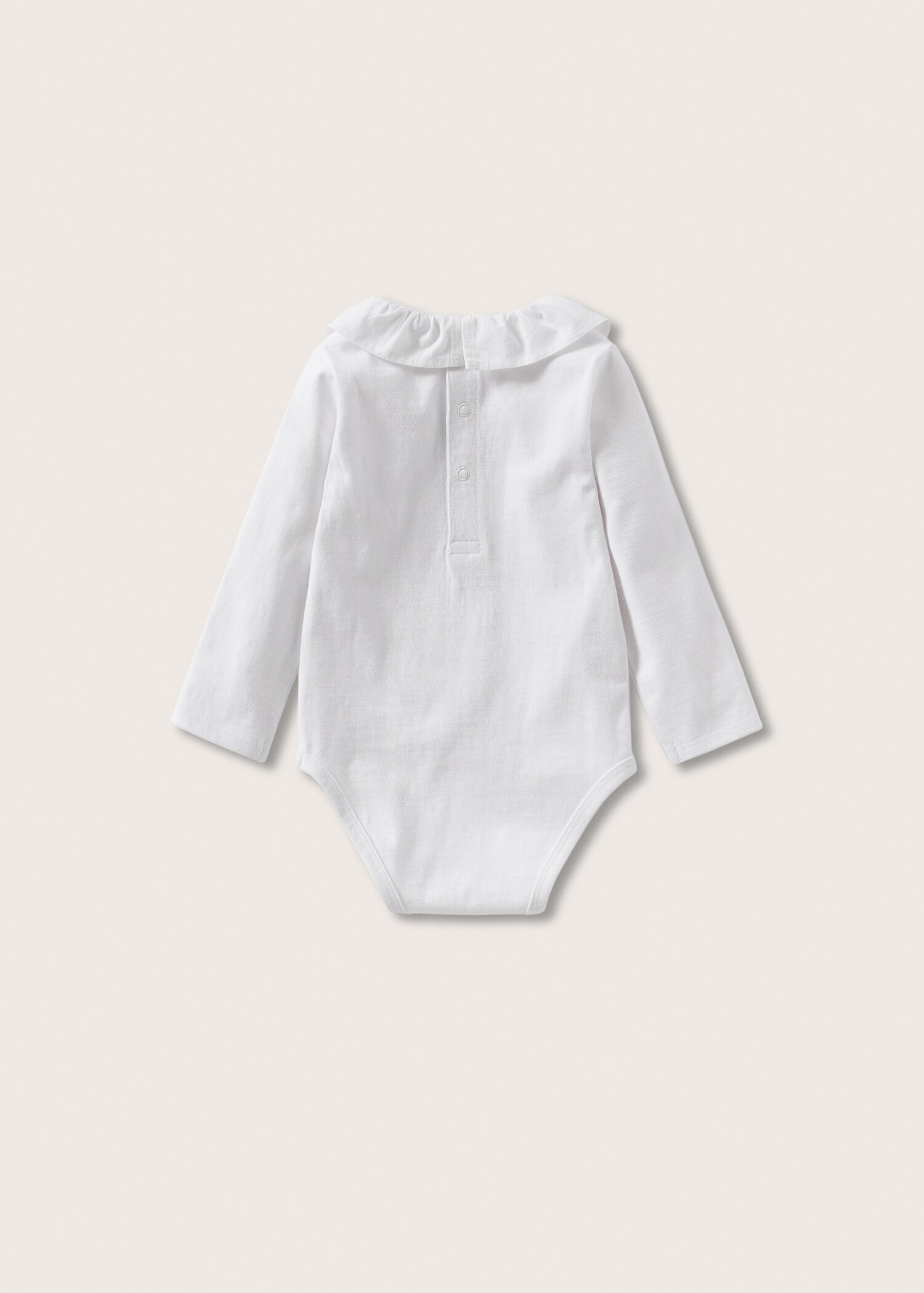 Ruffled cotton body - Reverse of the article