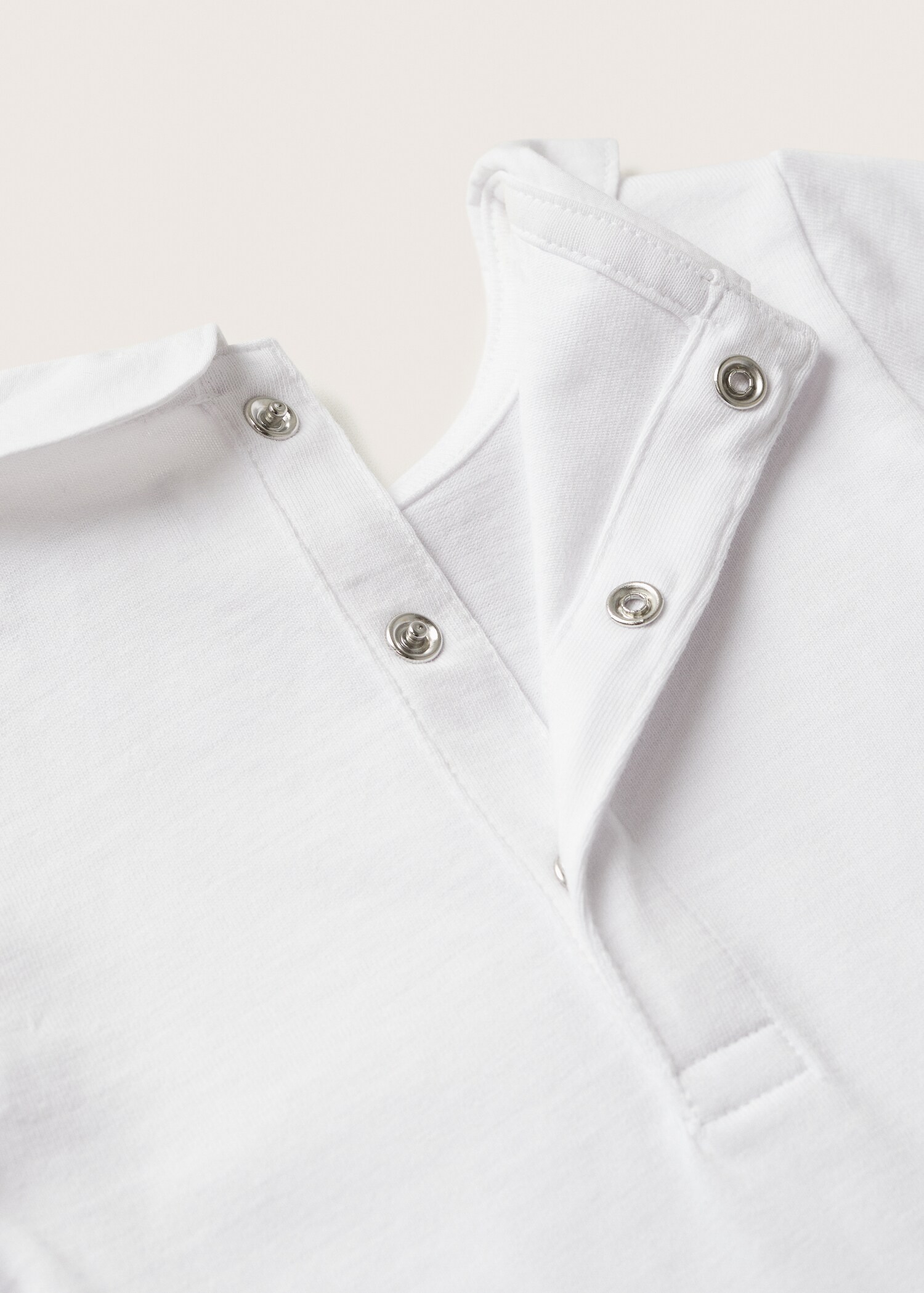 Cotton bodysuit with classic neck - Details of the article 8