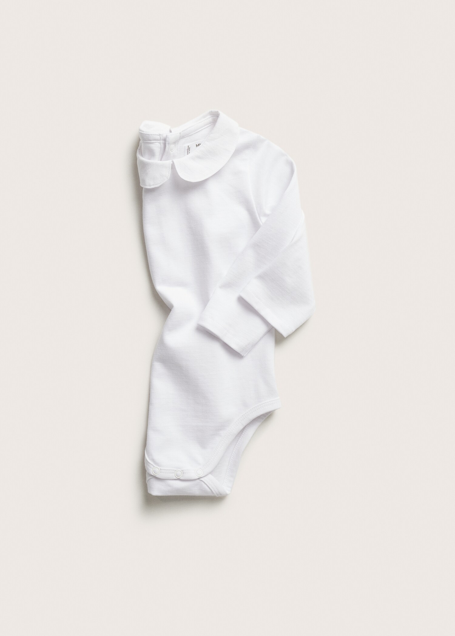 Cotton bodysuit with classic neck - Details of the article 9