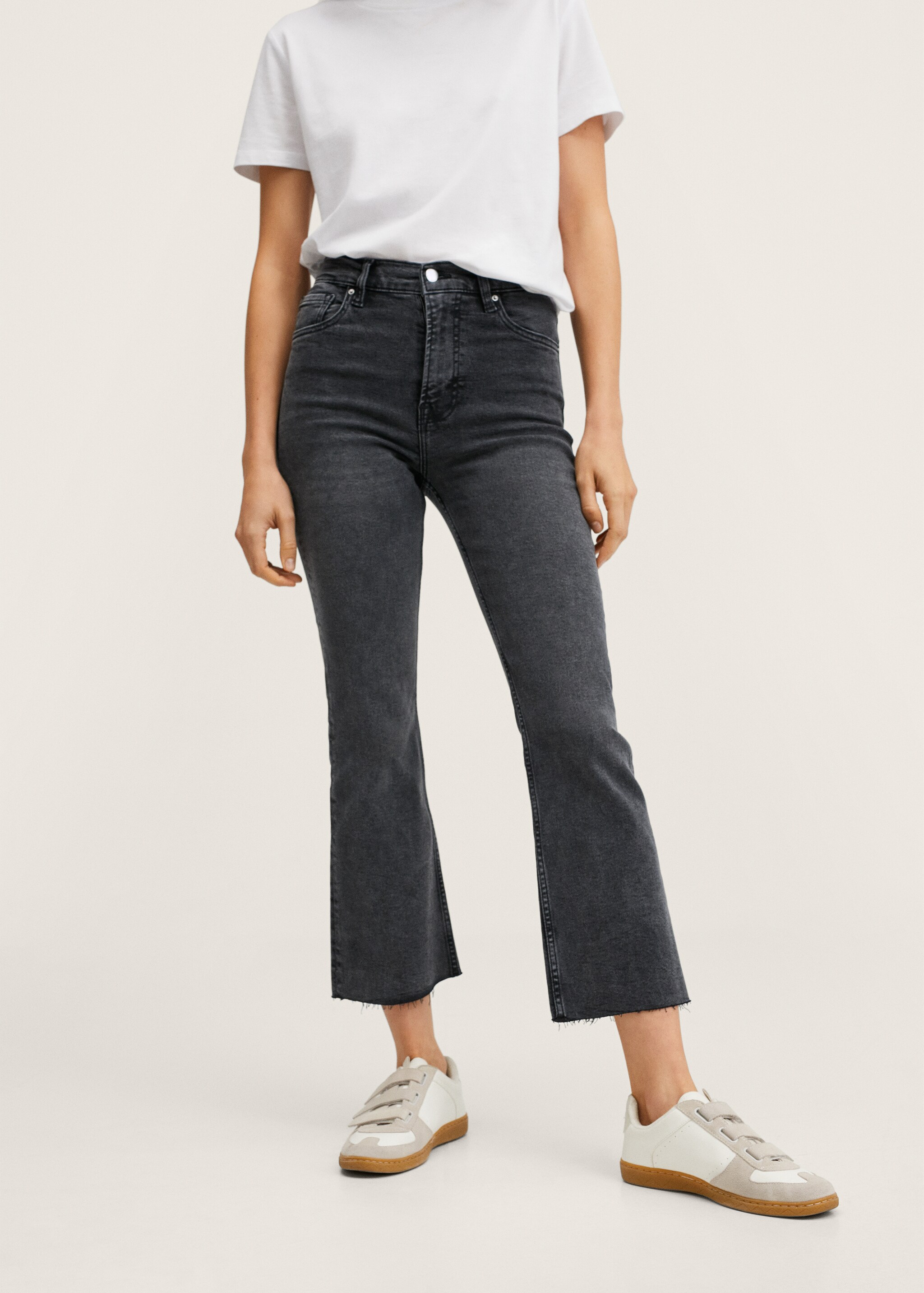 High-waist bootcut jeans - Medium plane