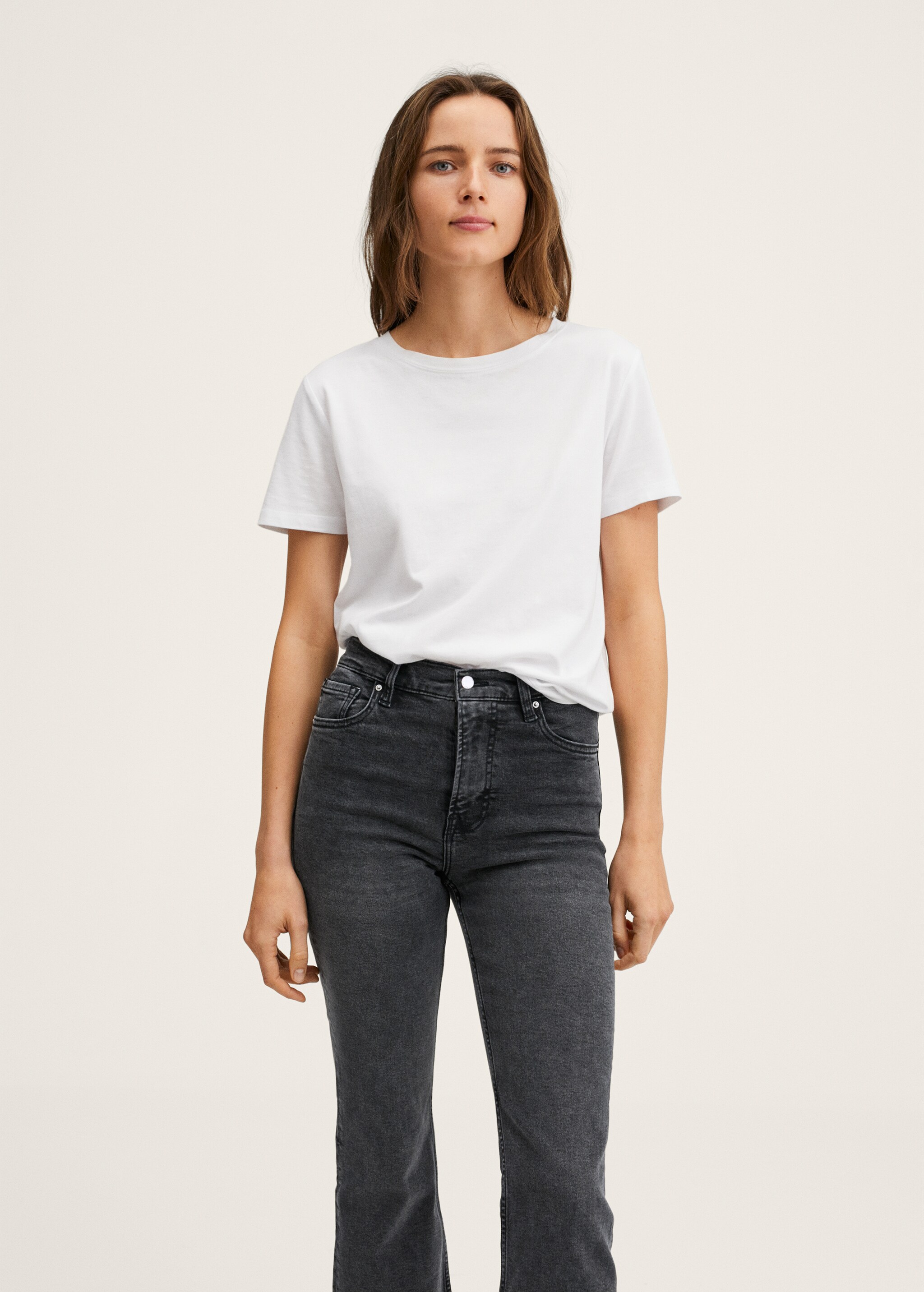 High-waist bootcut jeans - Details of the article 1