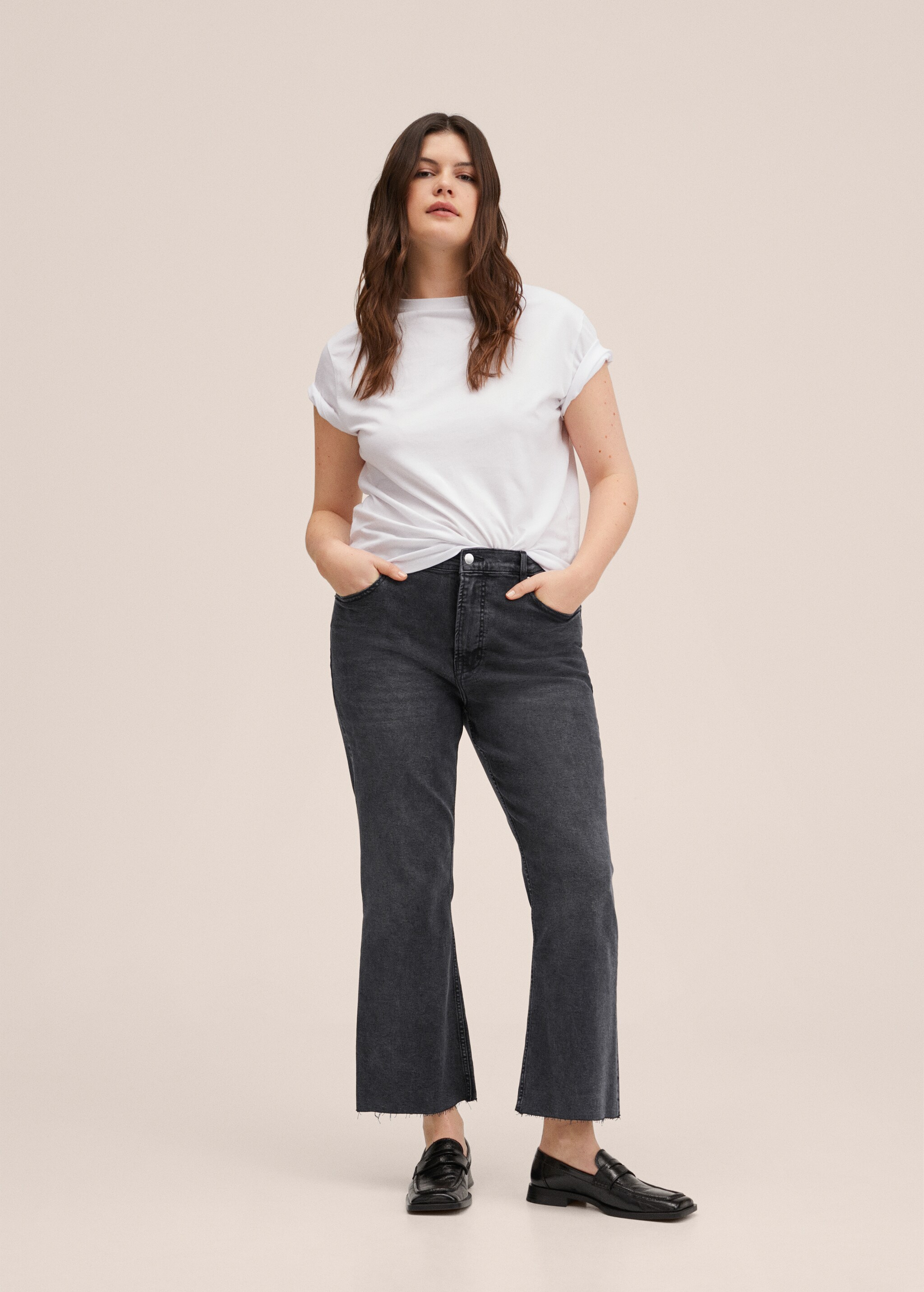 High-waist bootcut jeans - Details of the article 3