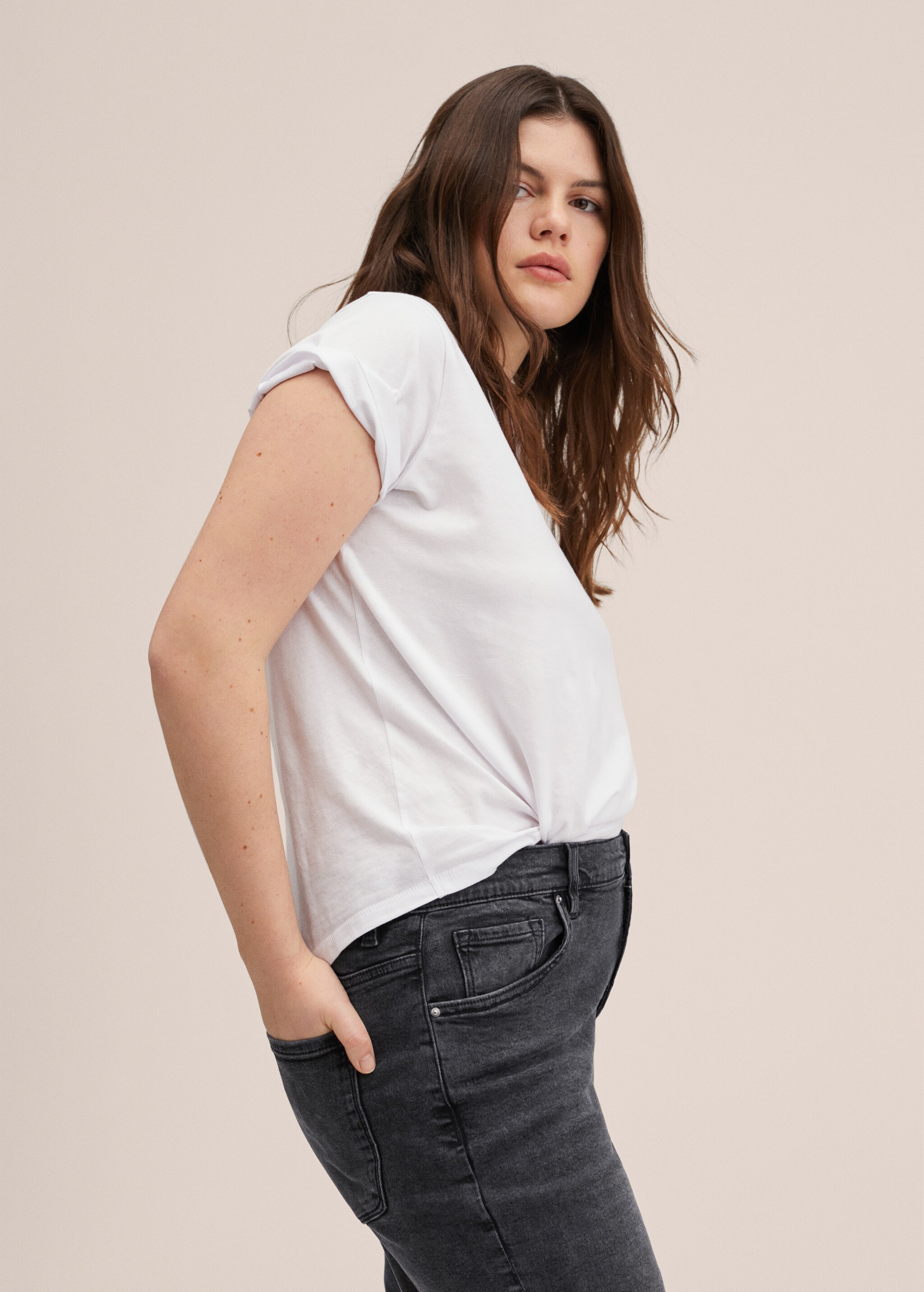 High-waist bootcut jeans - Details of the article 4