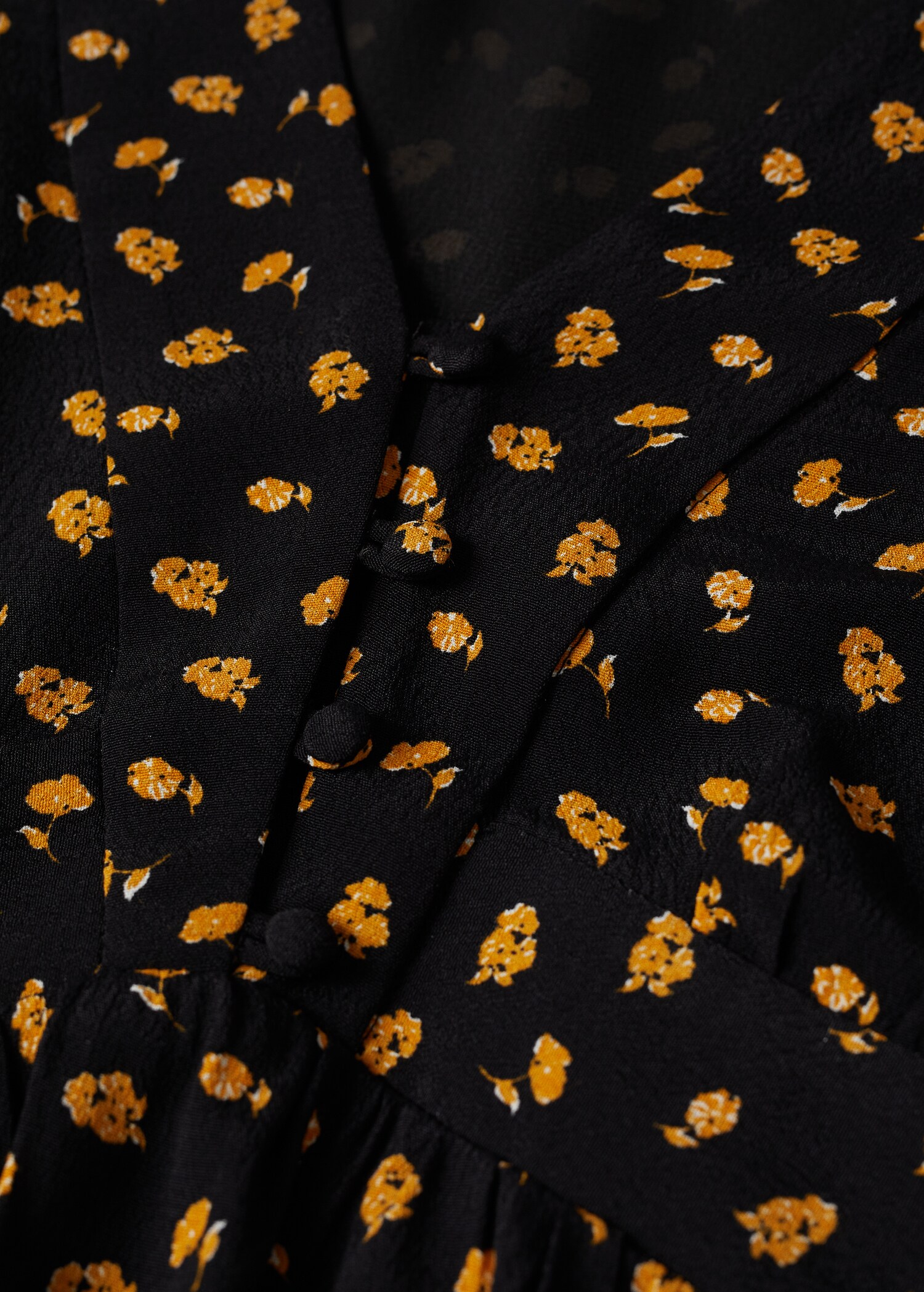 Printed dress with balloon sleeves  - Details of the article 8