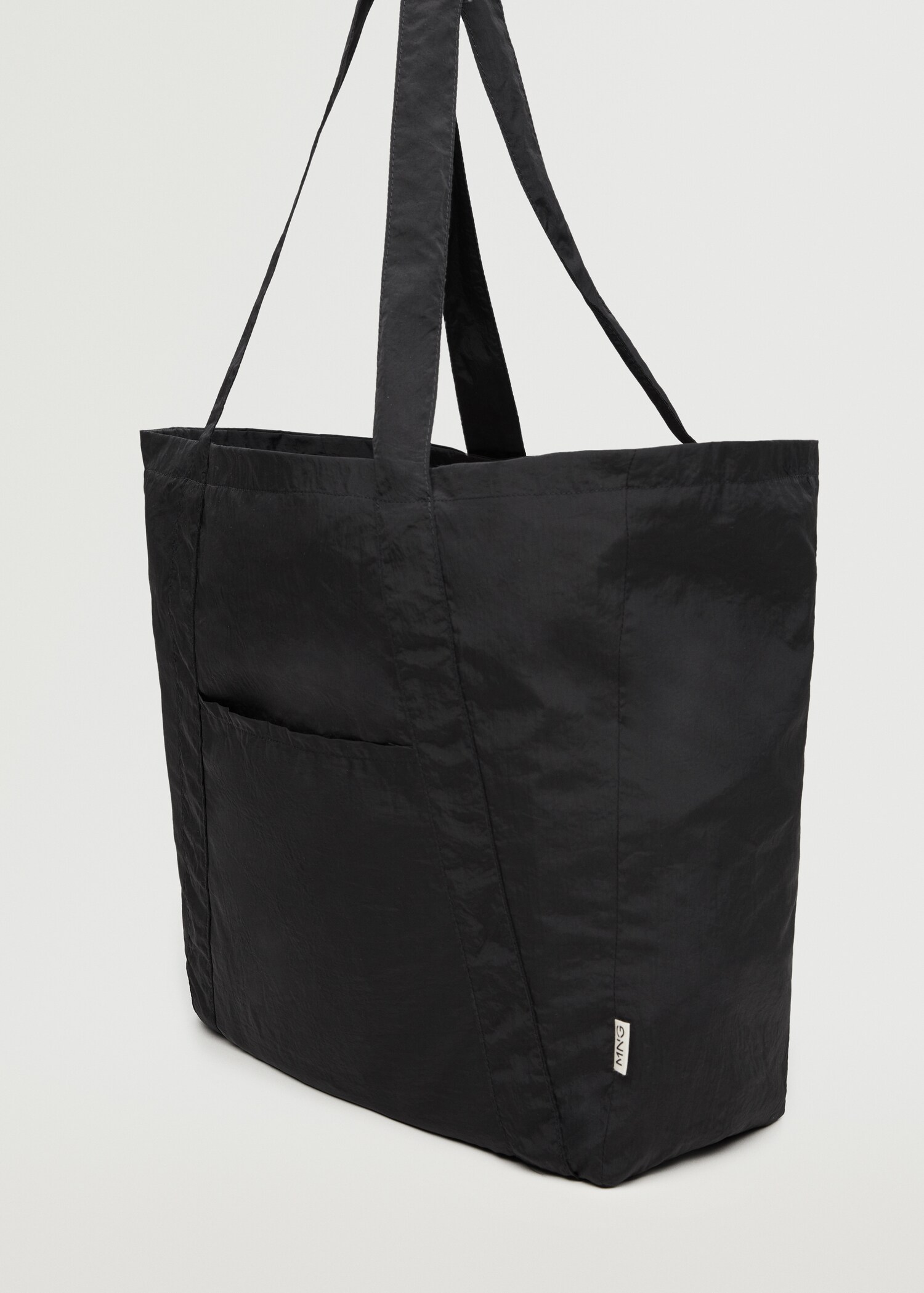 Nylon shopper bag - Medium plane