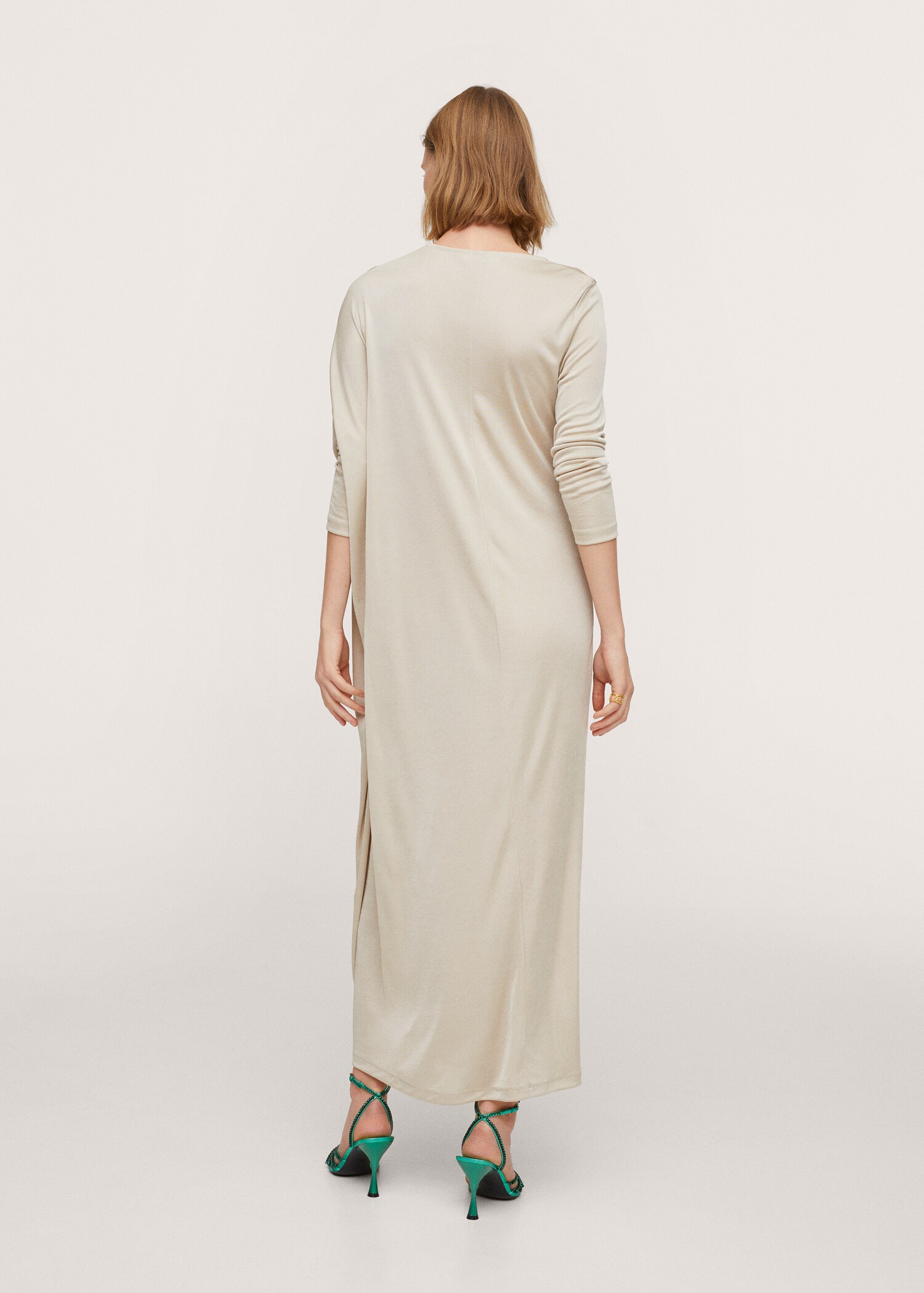 Vestido asimétrico drapeado - Reverso del artículo
