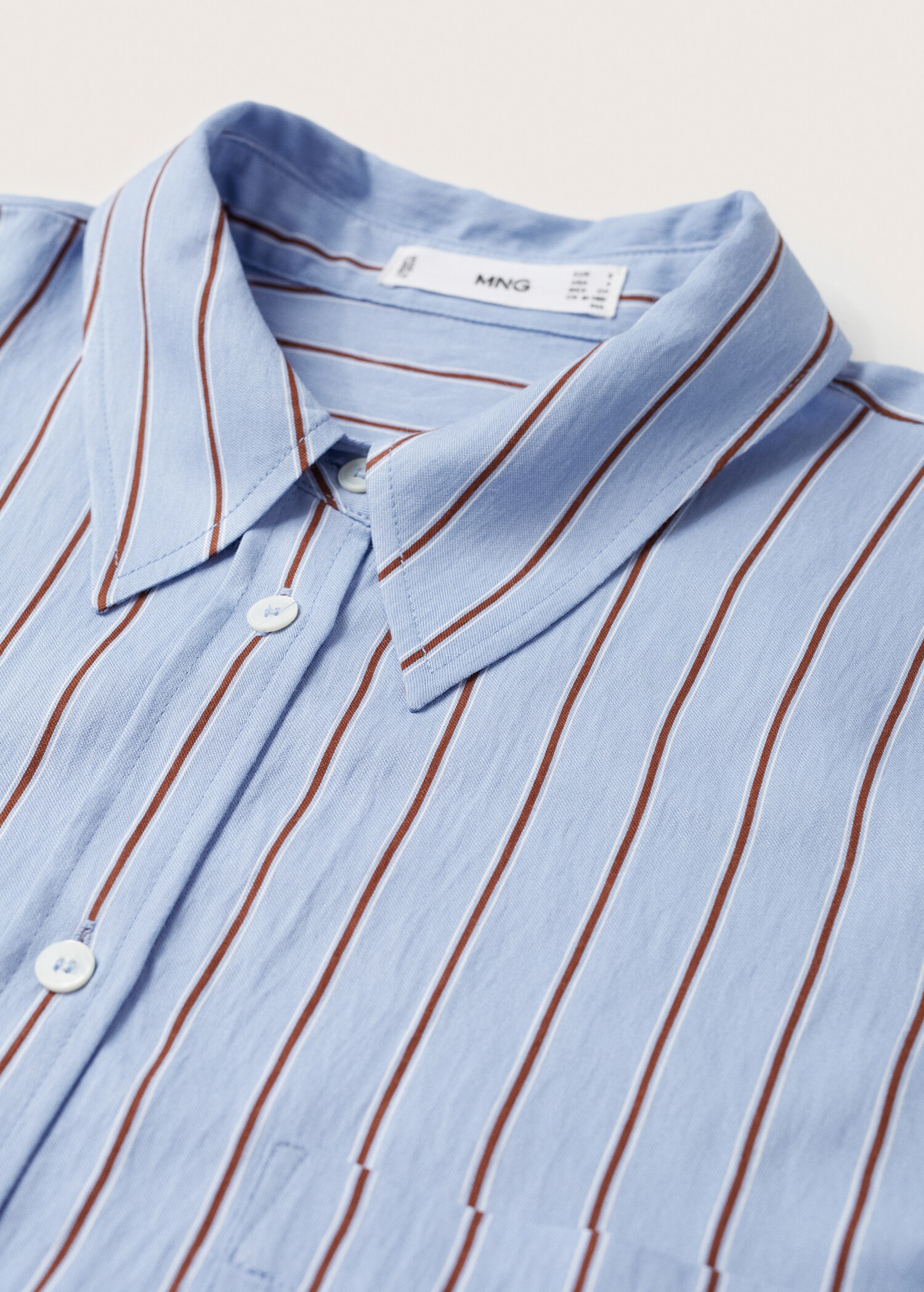 Camisa rayas bolsillo - Detalle del artículo 8