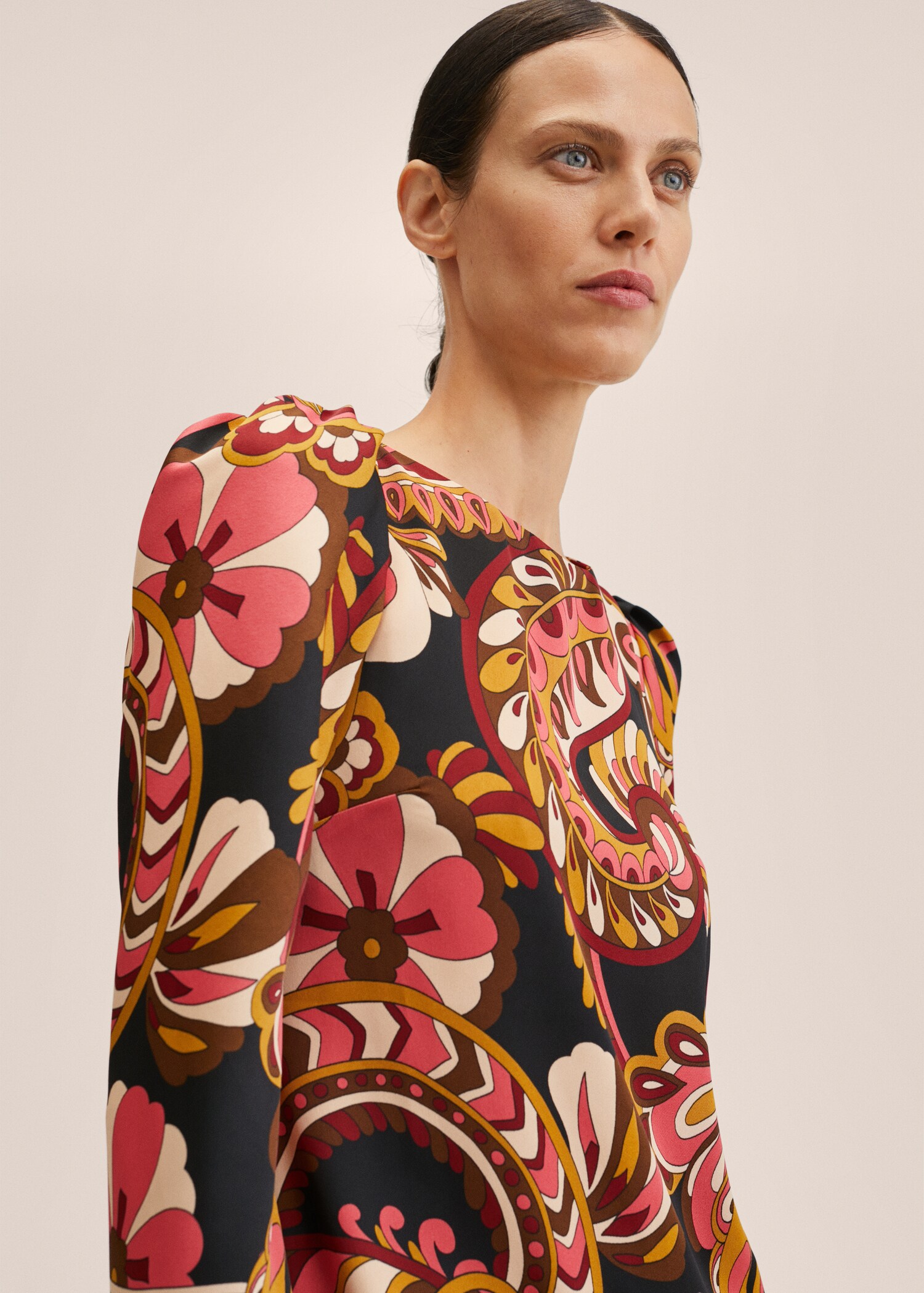 Printkleid mit Ballonärmel - Detail des Artikels 1