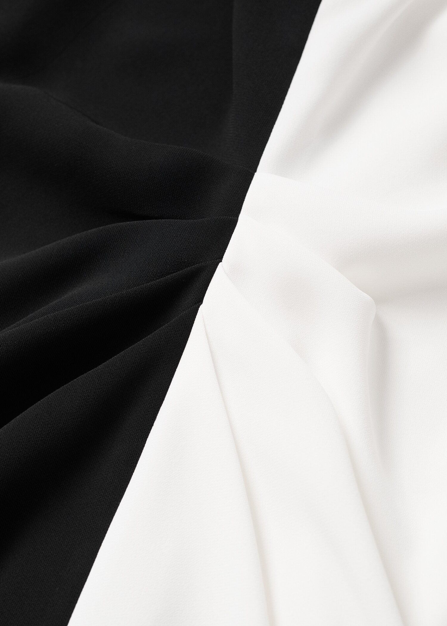 Vestido drapeado bicolor - Detalle del artículo 8