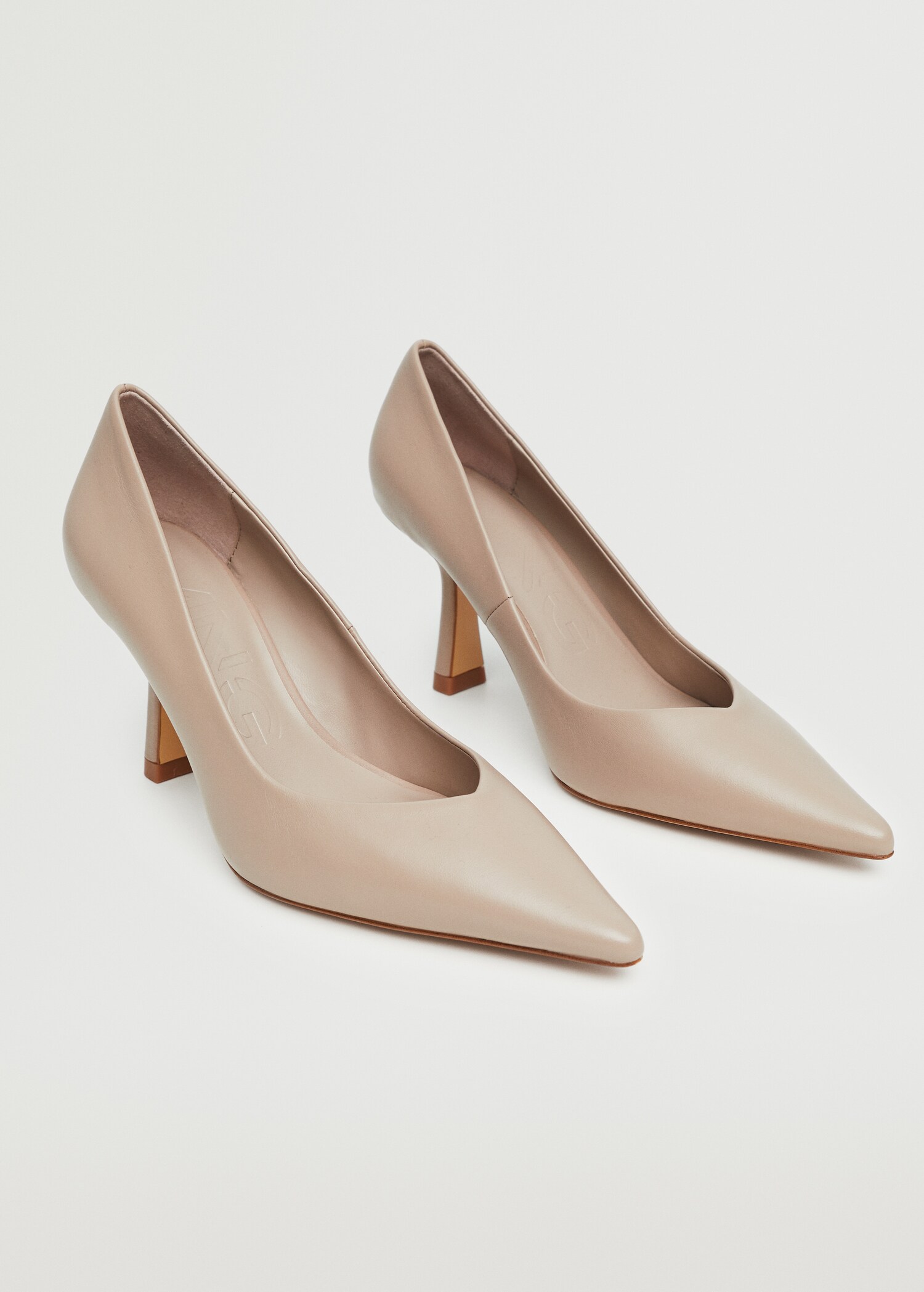 Heel leather shoes - Medium plane