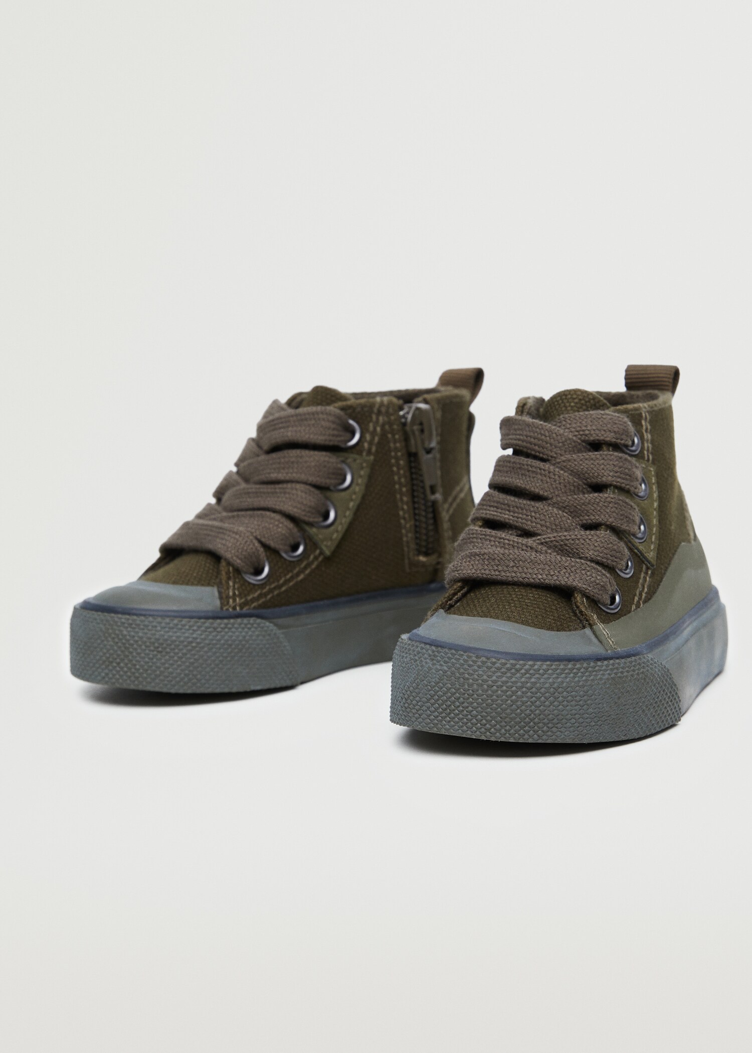 Lace-up boot trainers - Medium plane