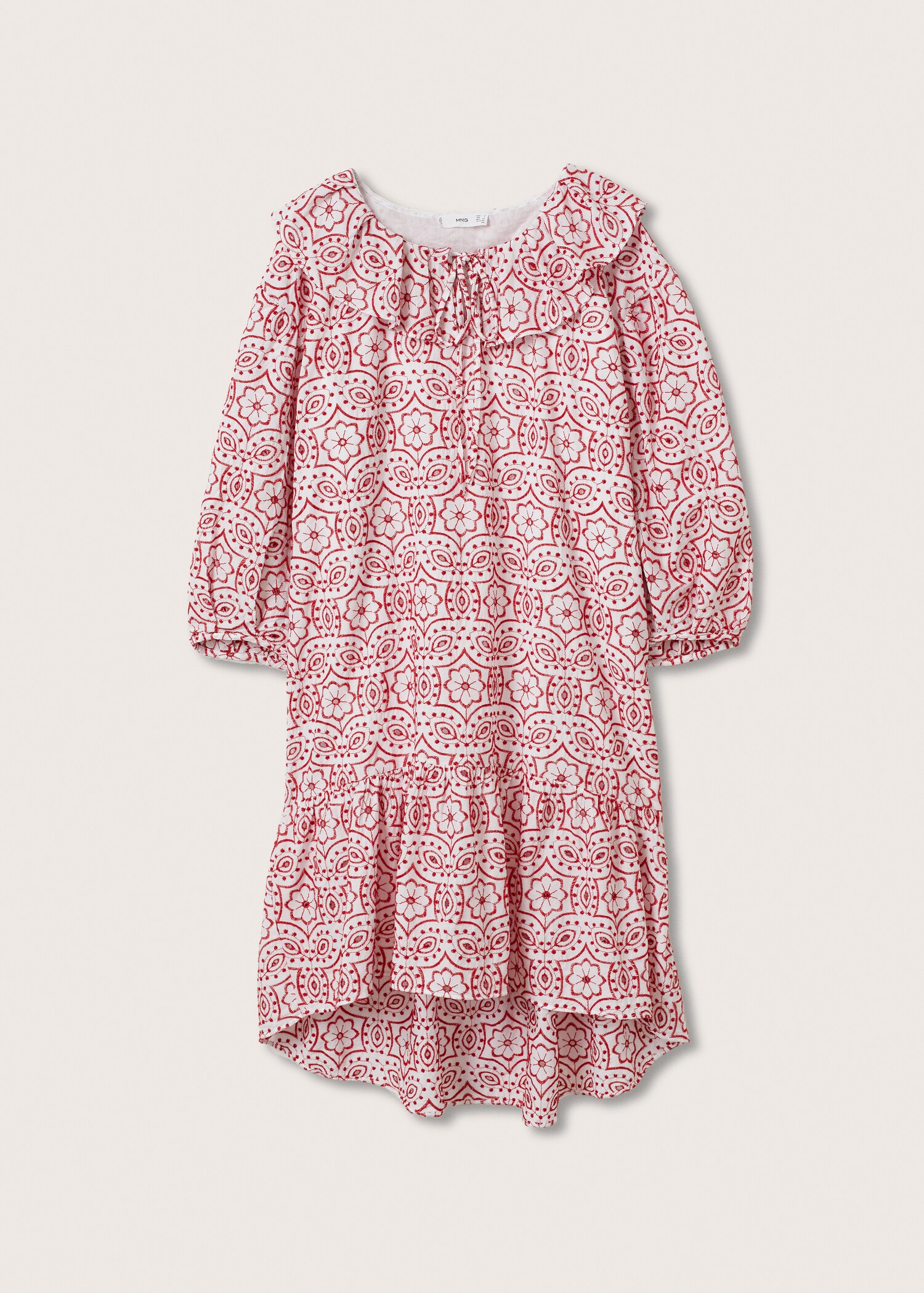 Besticktes Baumwollkleid - Artikel ohne Model