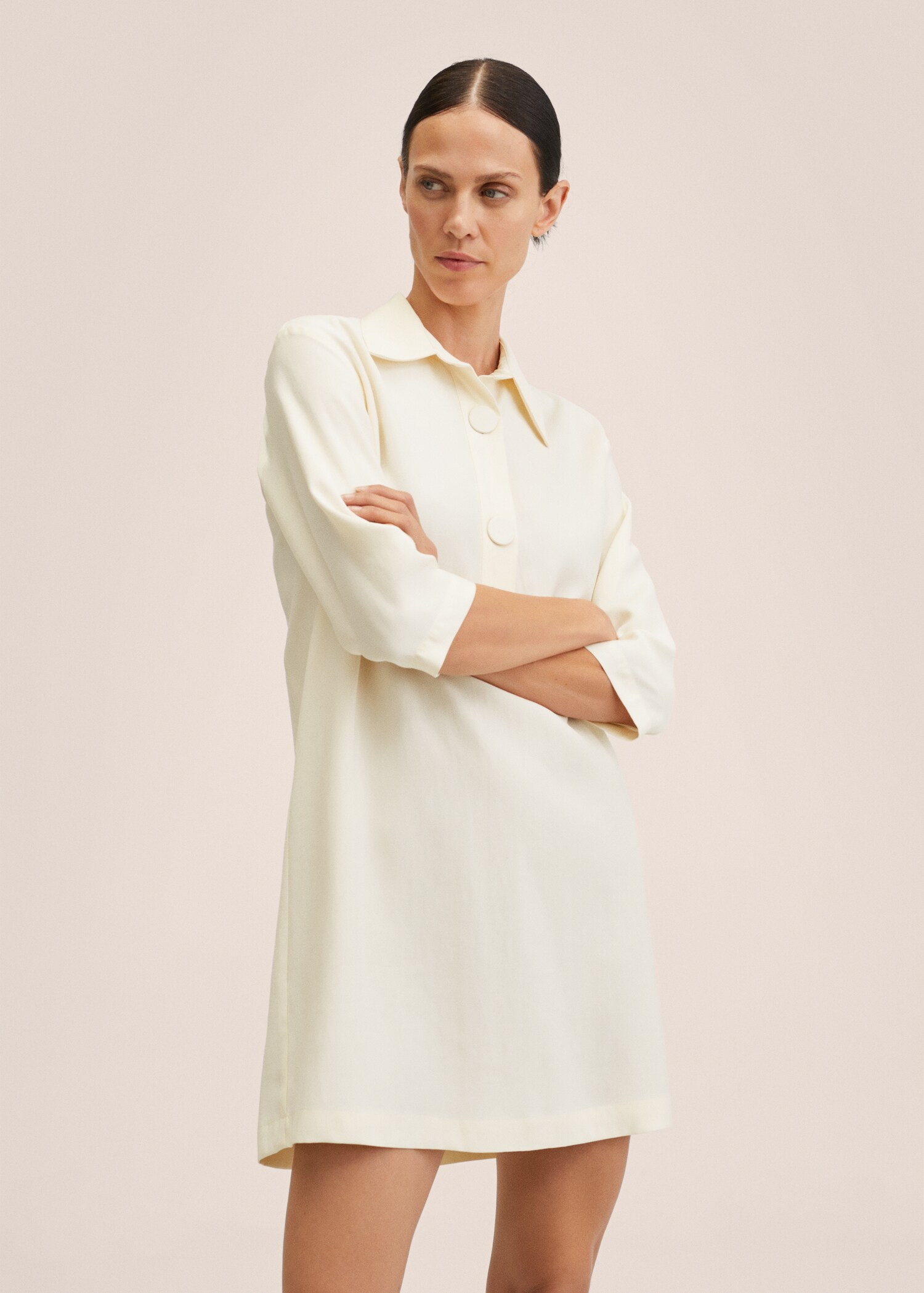 Button shirt dress - Medium plane