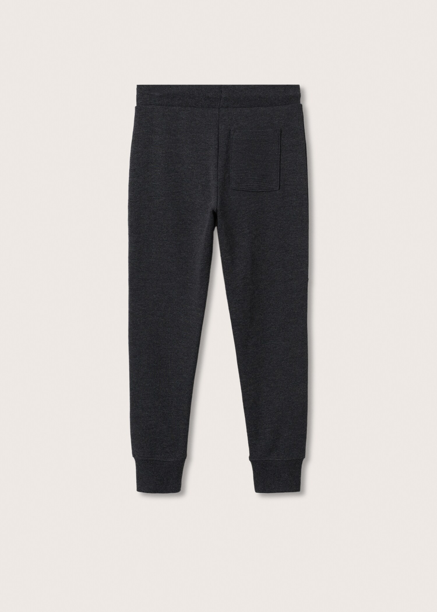 Pantalón jogger mensaje relieve - Reverso del artículo