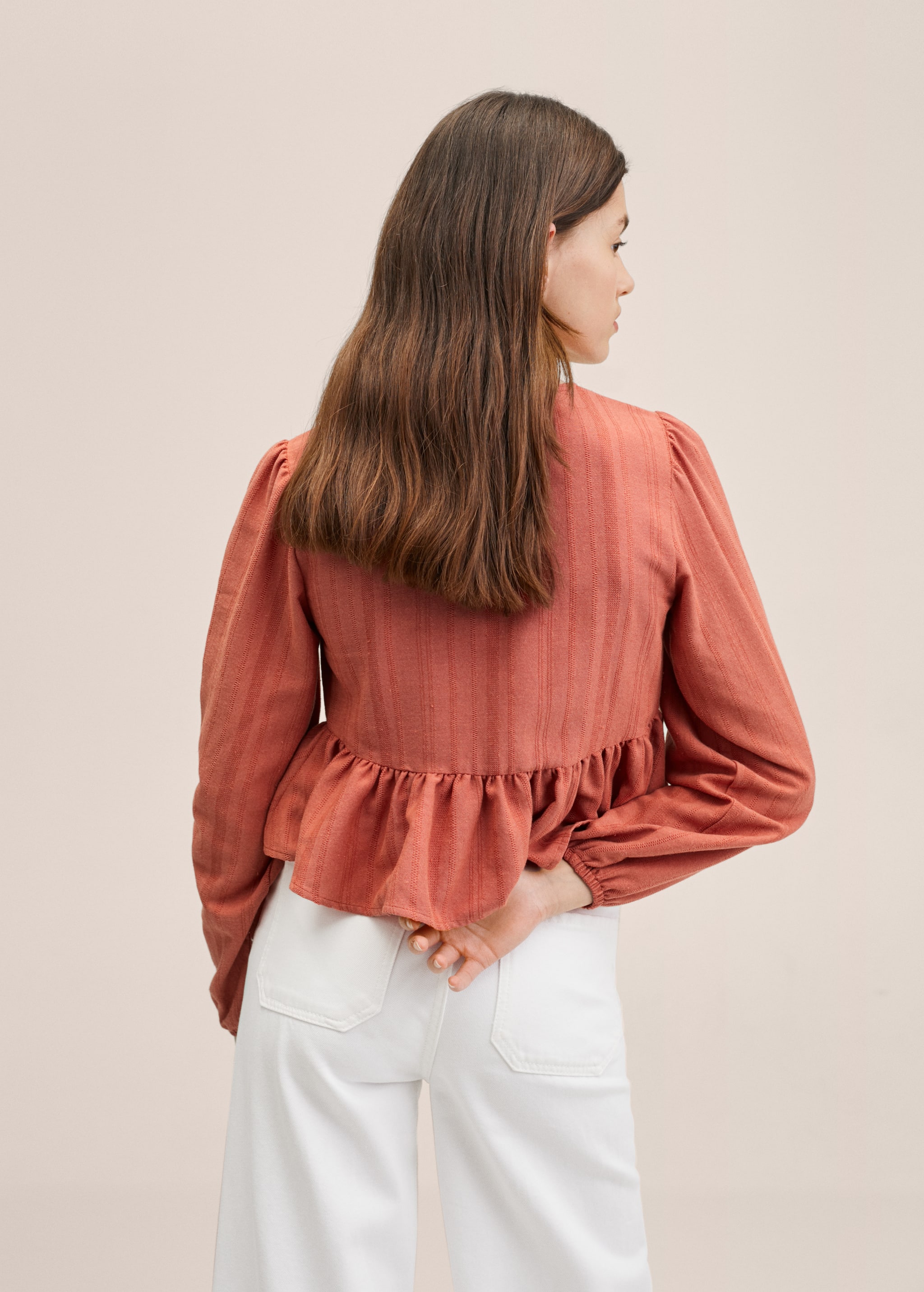 Flowy ruffle blouse - Reverse of the article