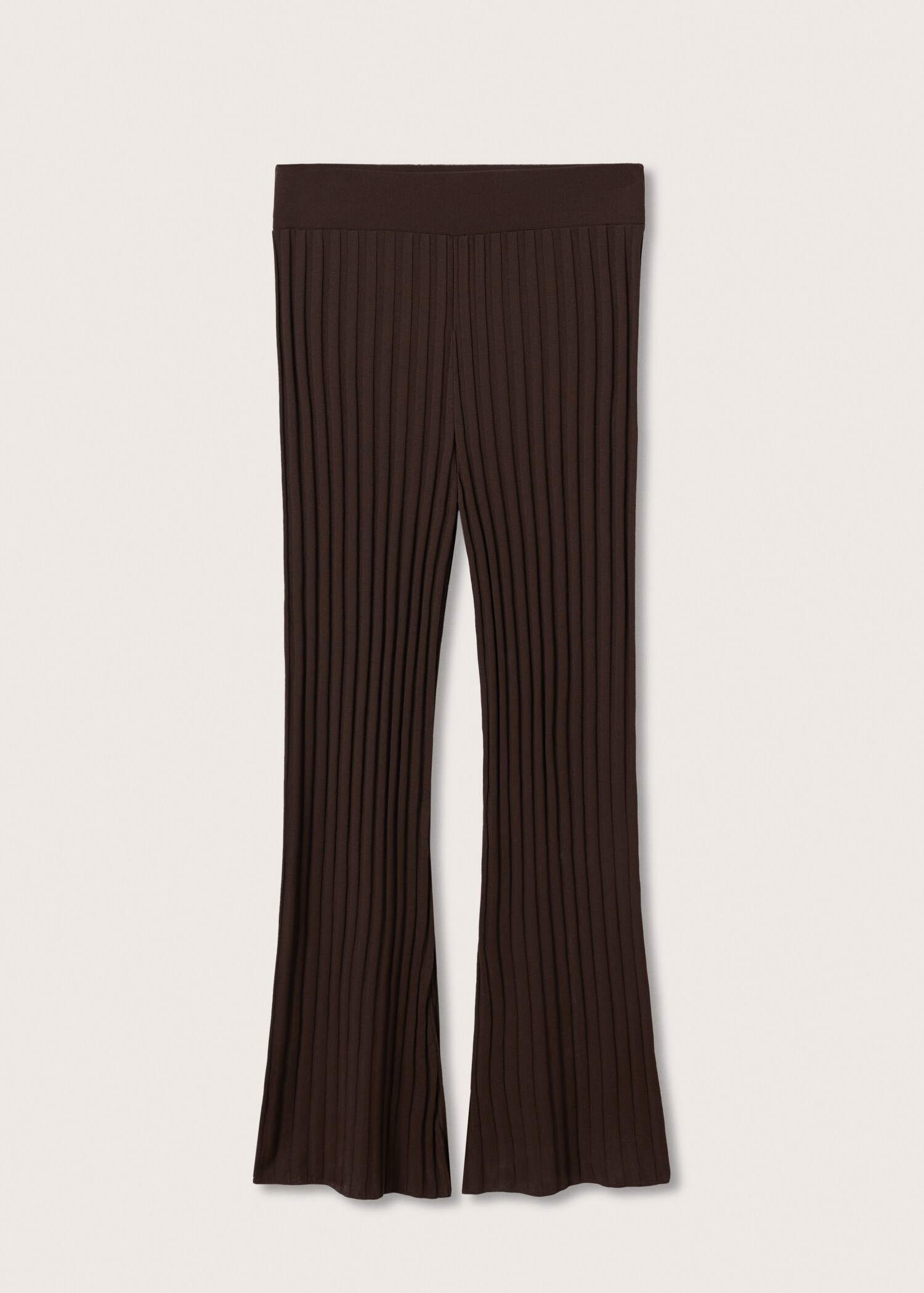 Ribbed flared trousers - Article without model