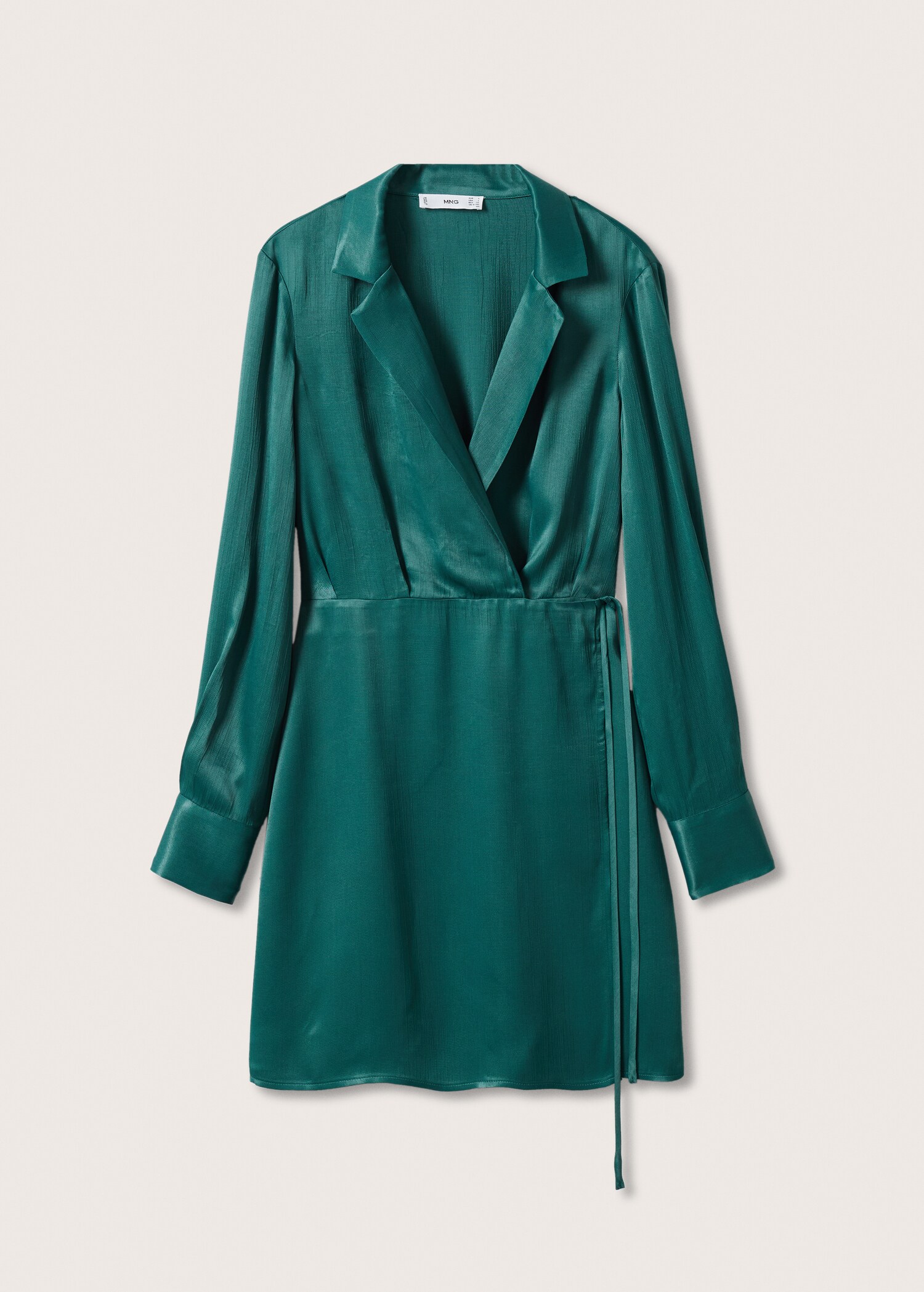 Wrapped satin dress - Article without model