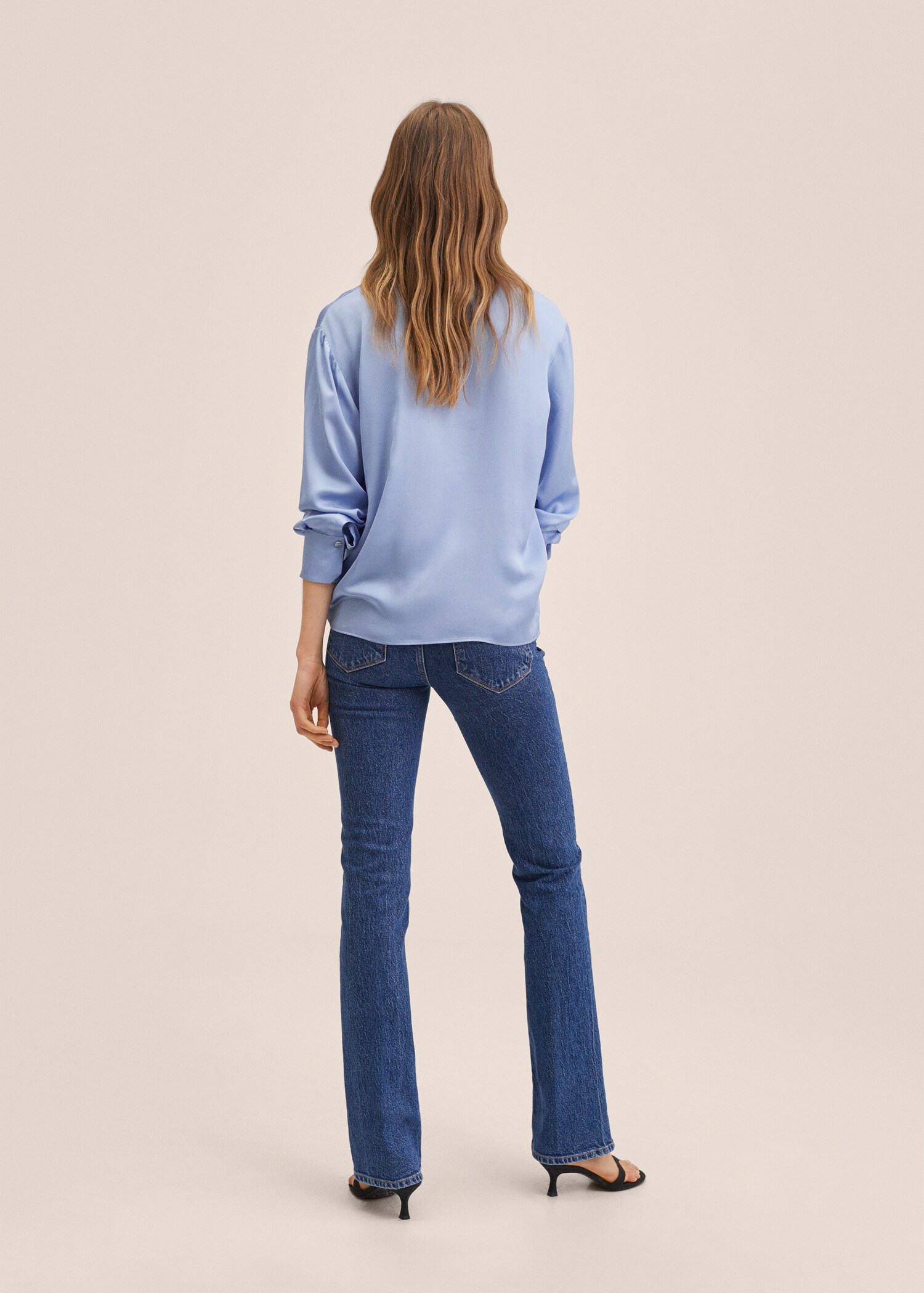 Buttons satin blouse - Reverse of the article