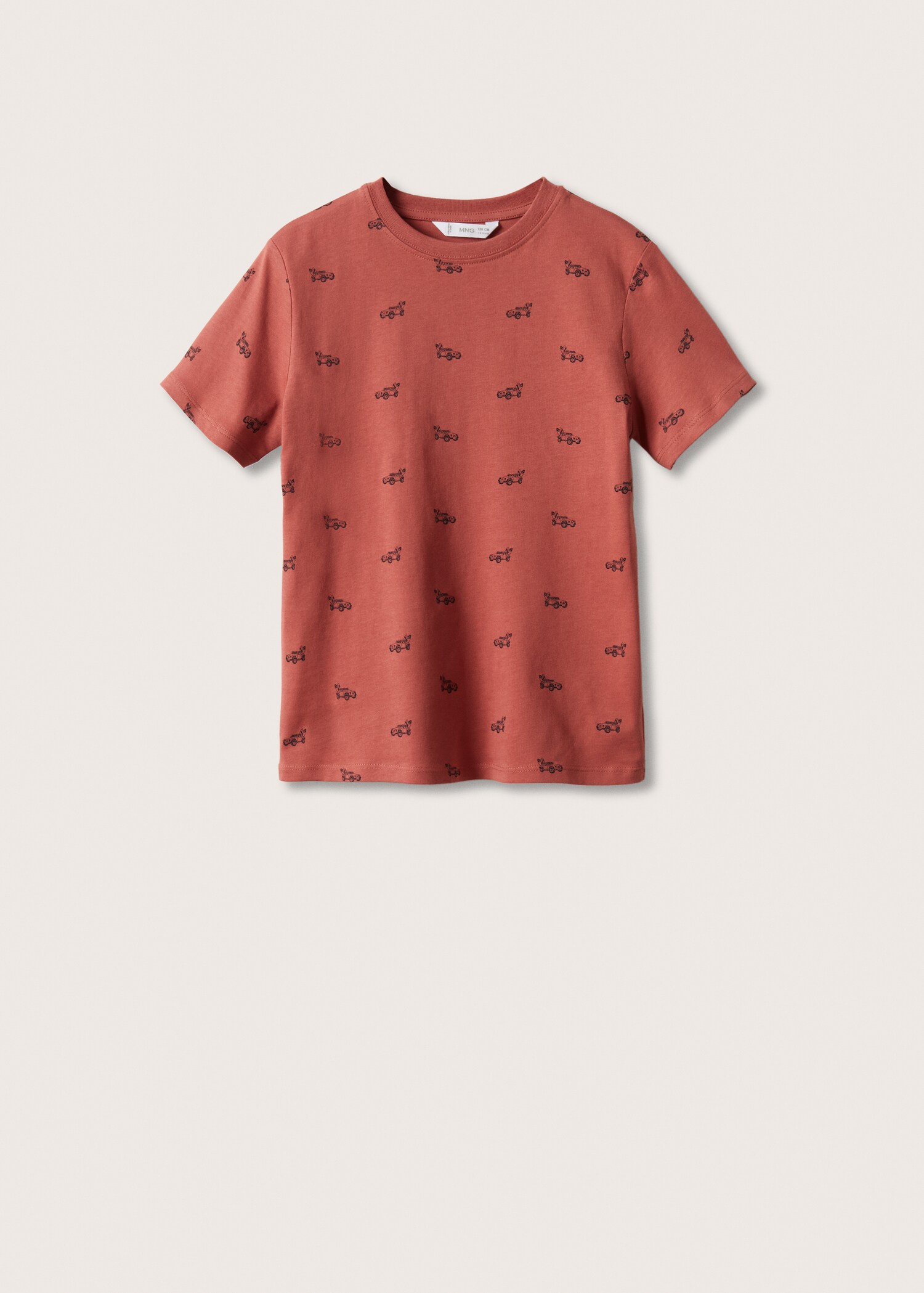 Bawełniany wzorzysty t-shirt - Artykuł bez modela/modelki