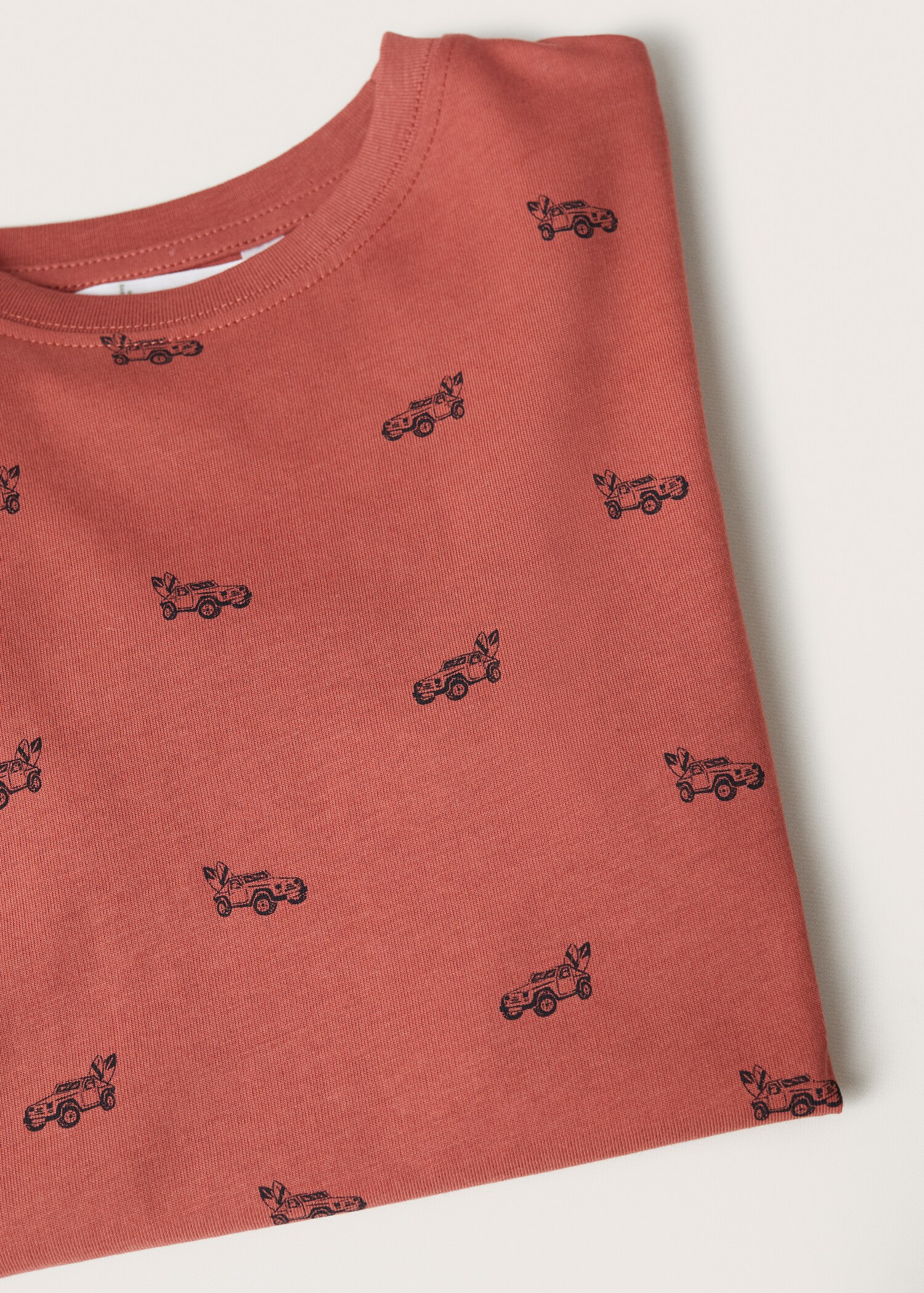 Bawełniany wzorzysty t-shirt - Szczegóły artykułu 8