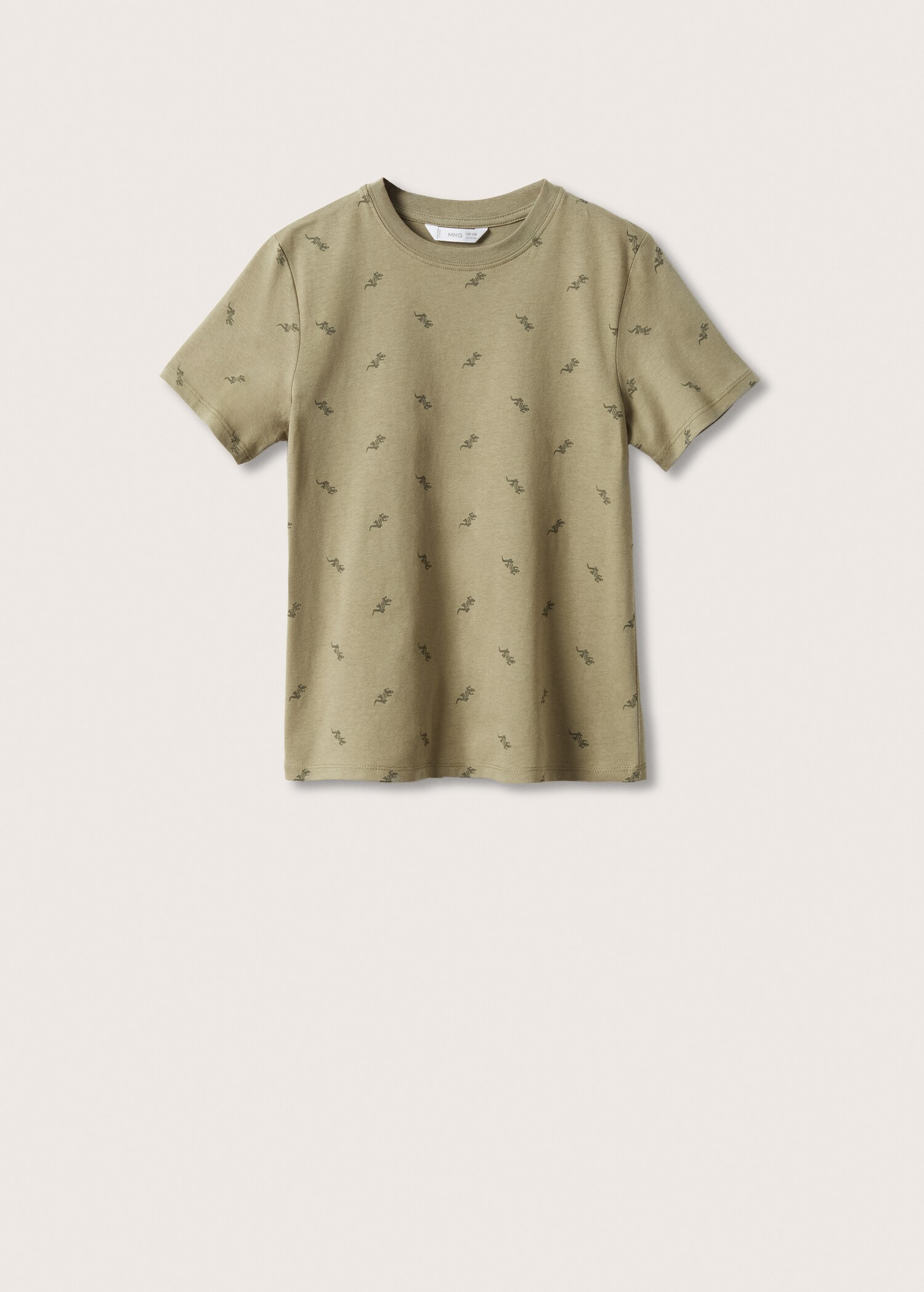 Bawełniany wzorzysty t-shirt - Artykuł bez modela/modelki