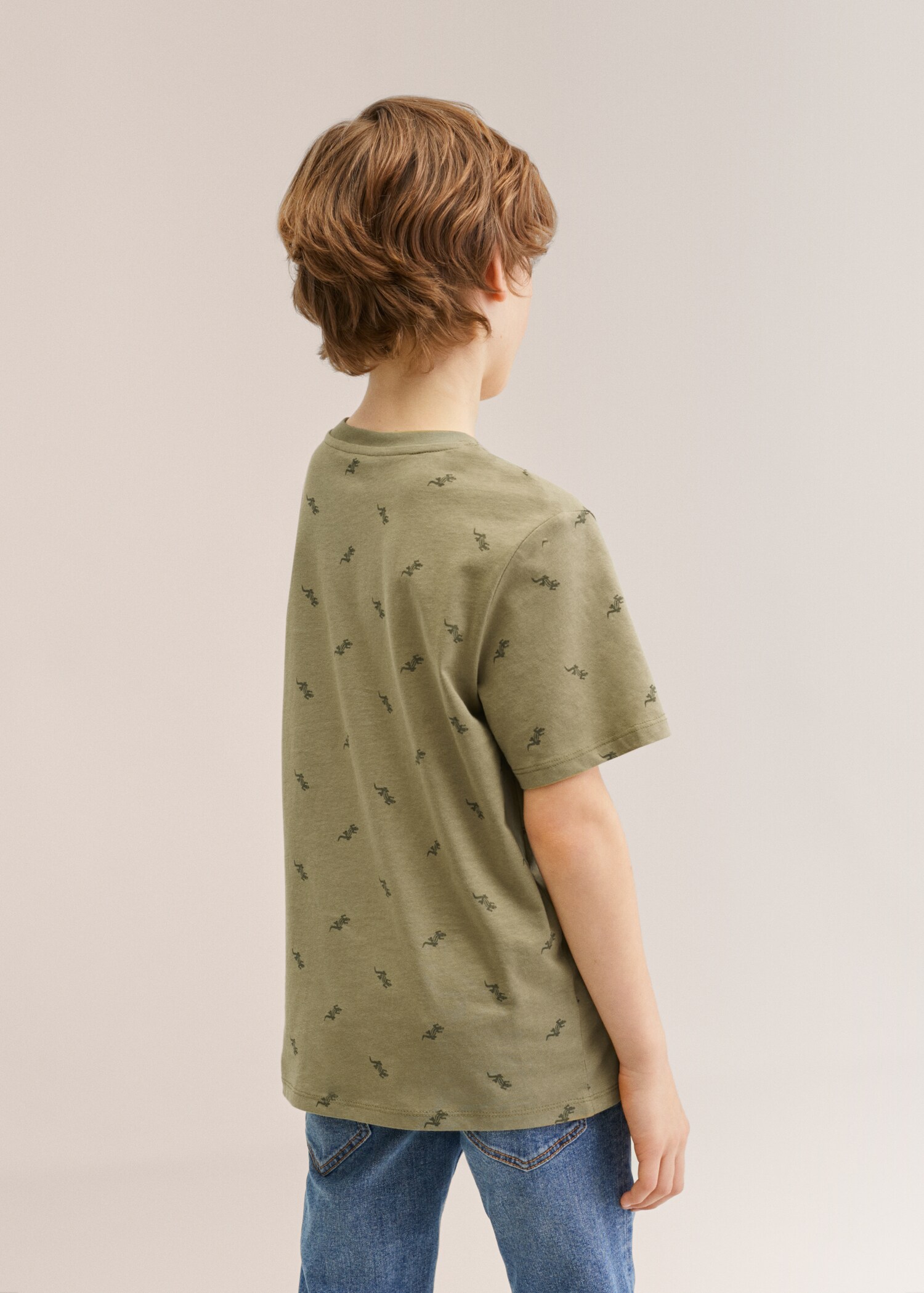Bawełniany wzorzysty t-shirt - Szczegóły artykułu 3