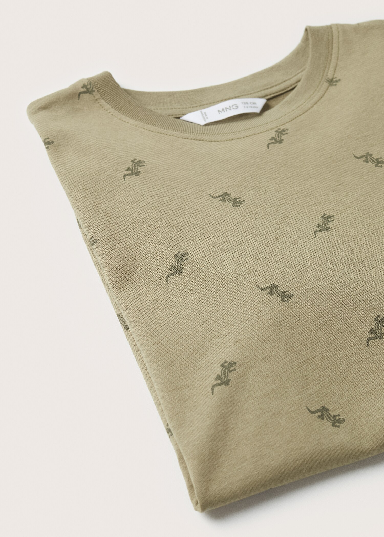 Bawełniany wzorzysty t-shirt - Szczegóły artykułu 8