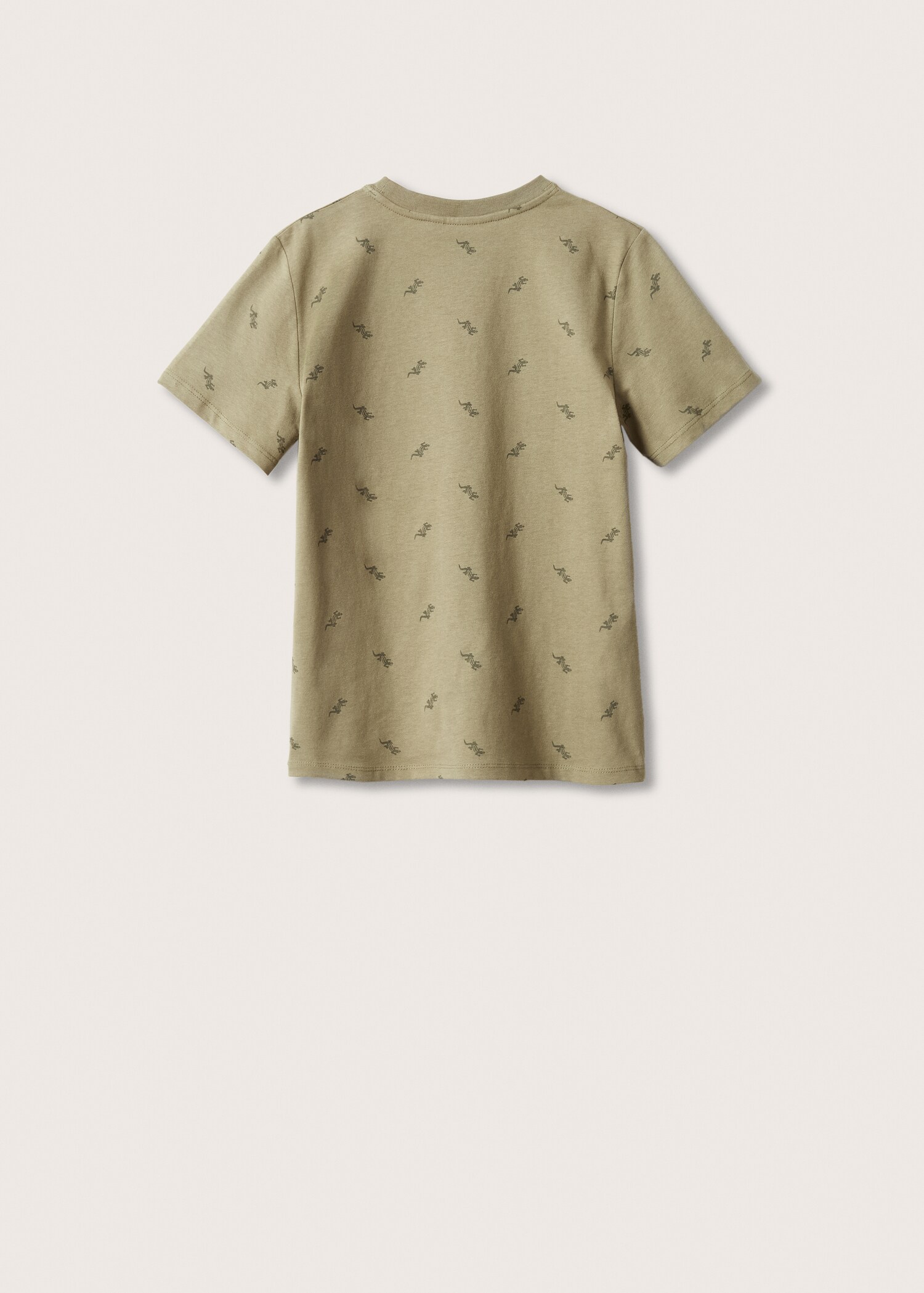 Bawełniany wzorzysty t-shirt - Tylna strona artykułu