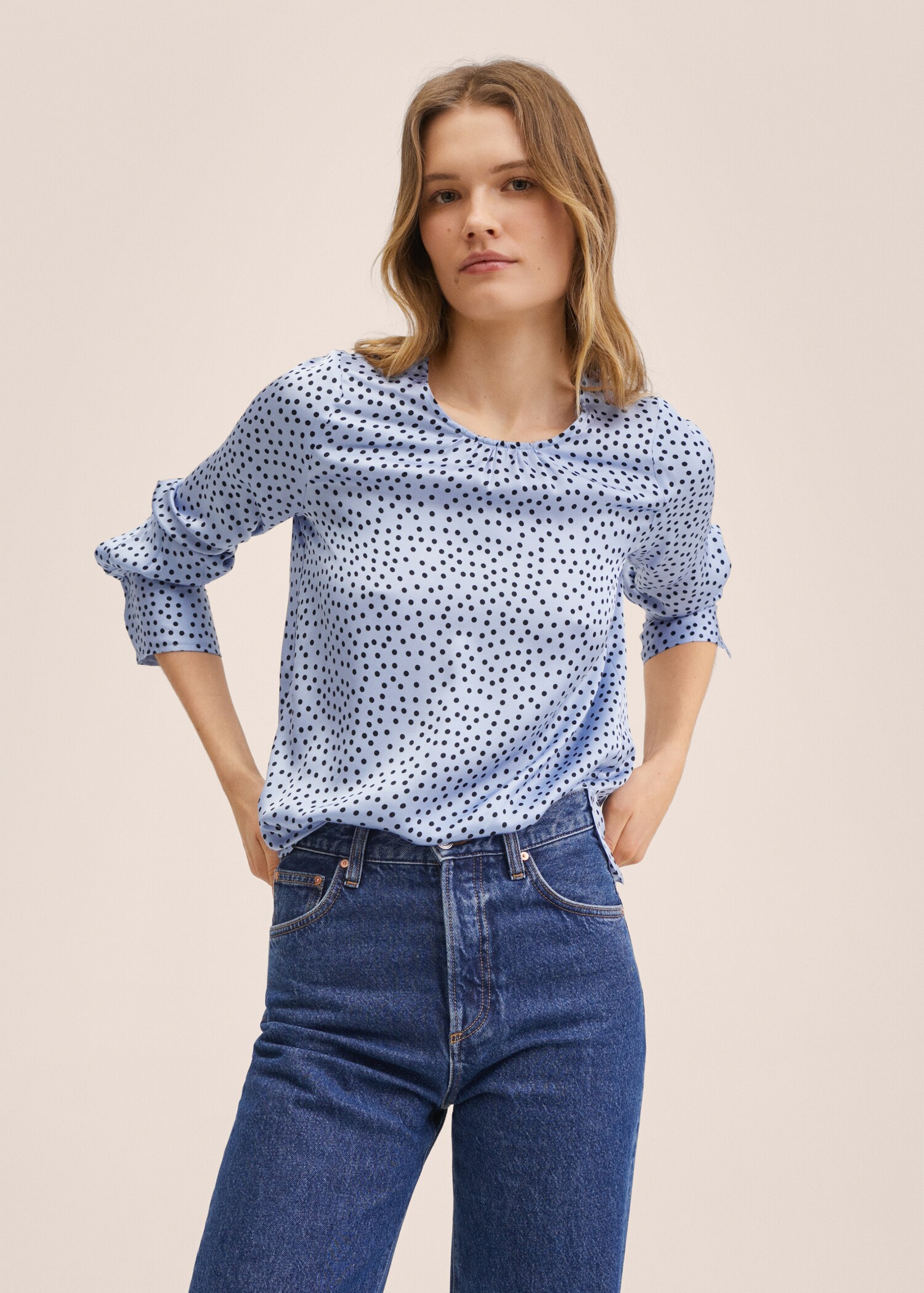 Polka-dot blouse - Medium plane