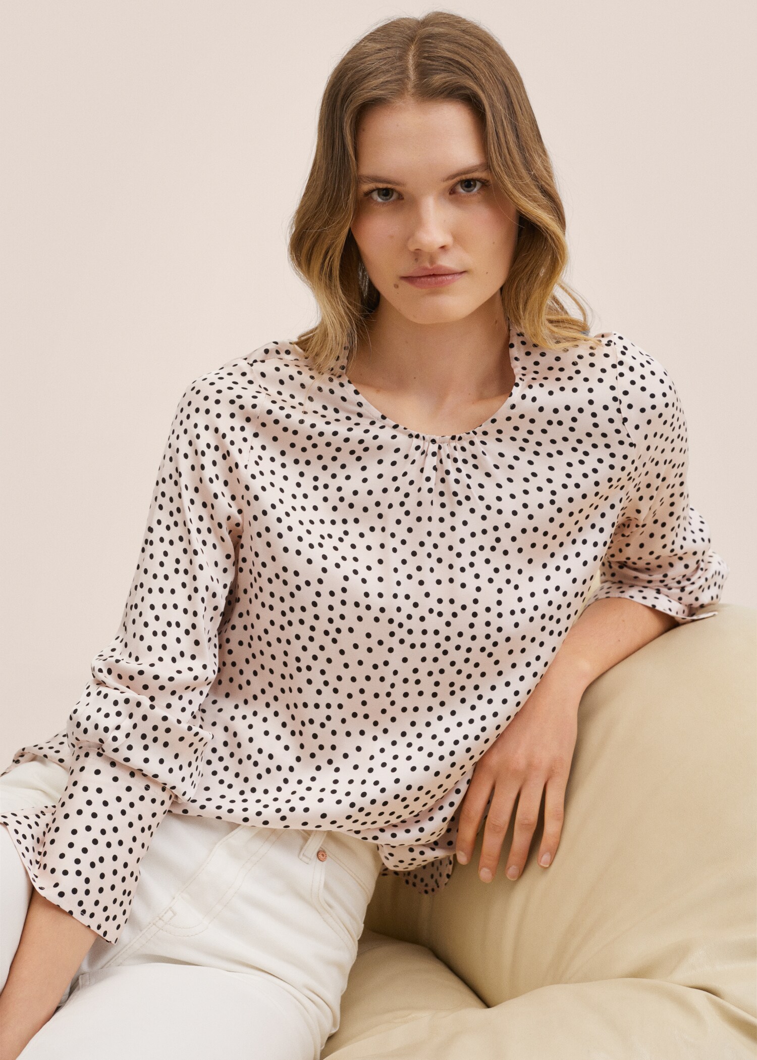 Gemusterte Tupfen-Bluse - Detail des Artikels 2