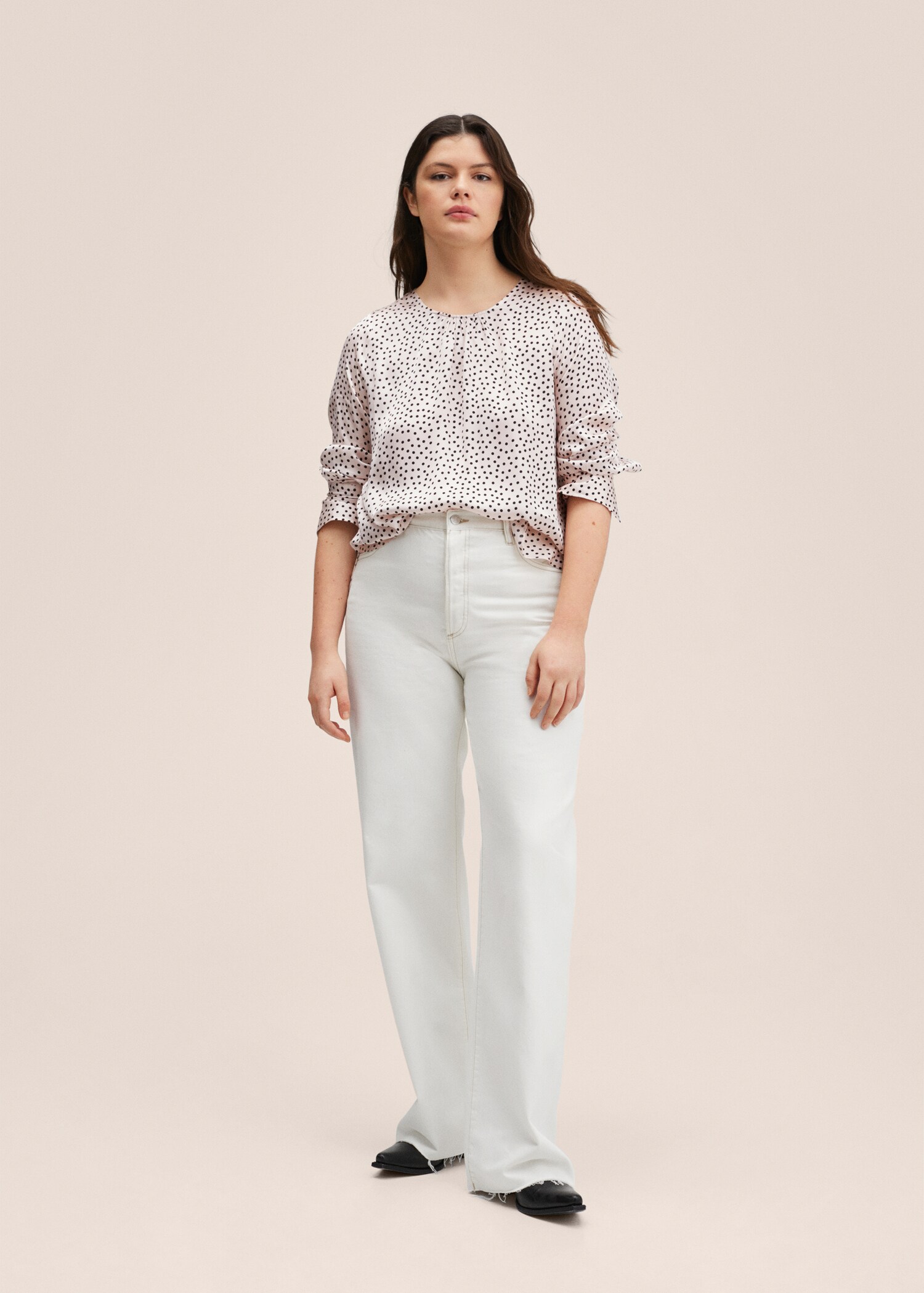 Gemusterte Tupfen-Bluse - Detail des Artikels 3