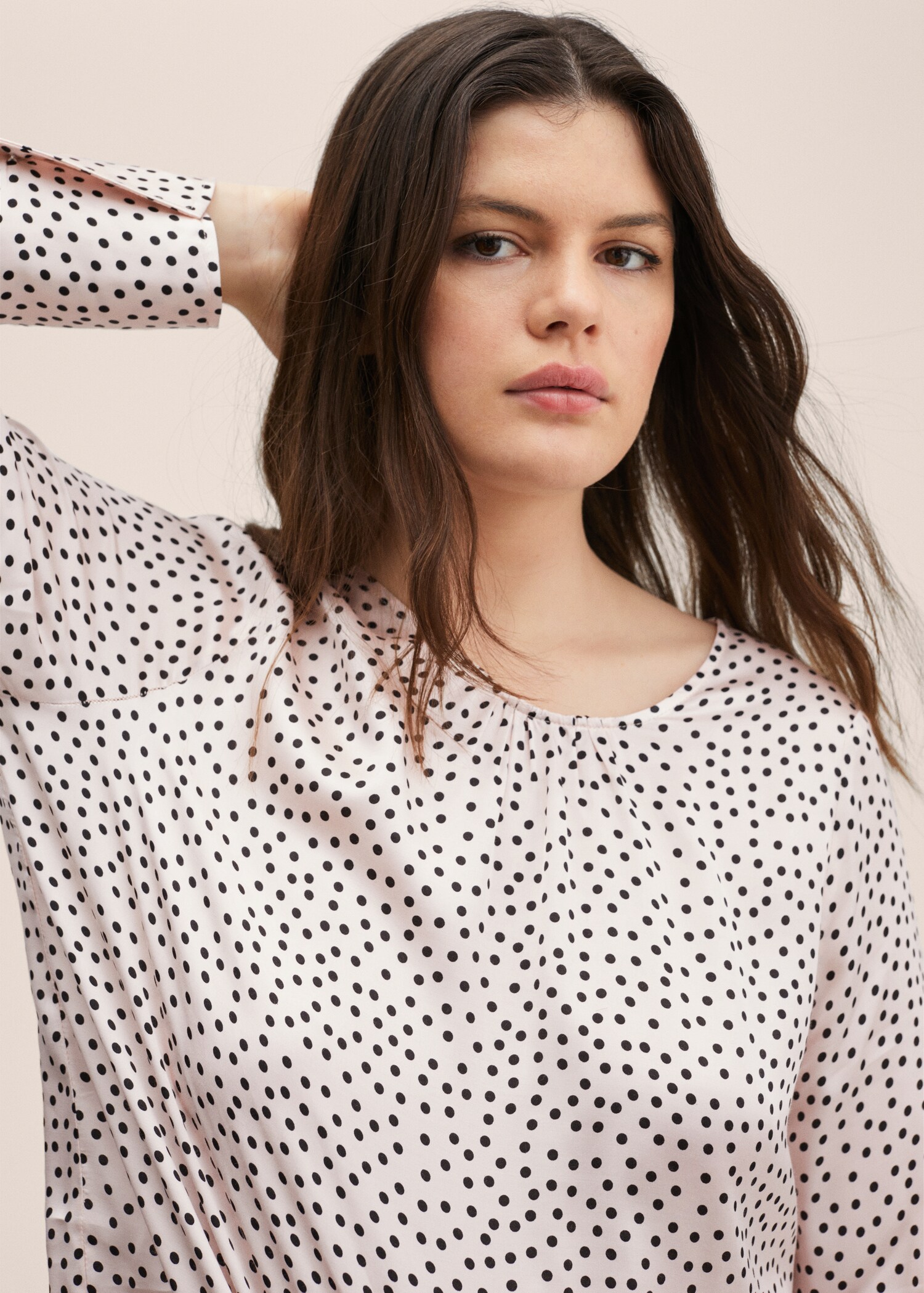 Gemusterte Tupfen-Bluse - Detail des Artikels 4