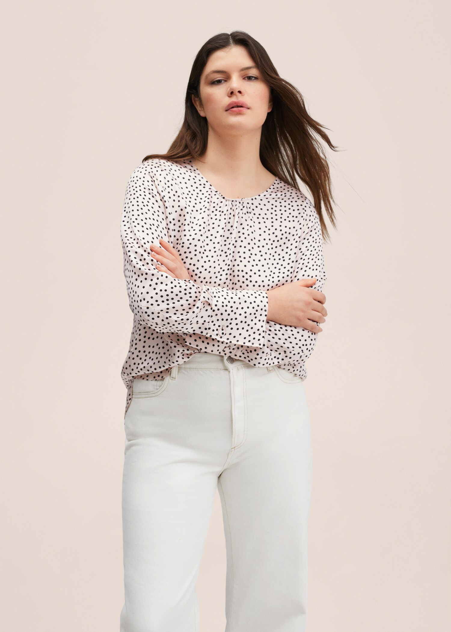 Gemusterte Tupfen-Bluse - Detail des Artikels 5