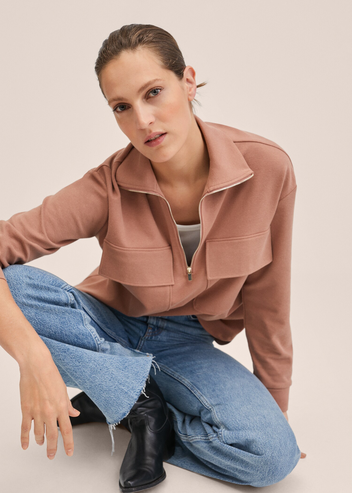 Oversize-Sweatshirt aus Baumwolle - Detail des Artikels 1