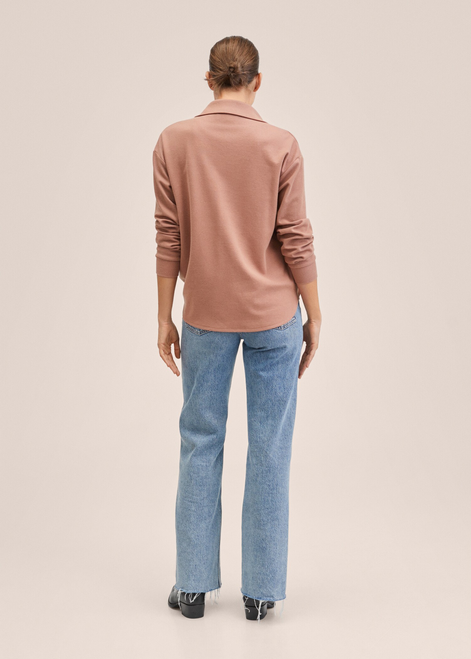Oversize-Sweatshirt aus Baumwolle - Rückseite des Artikels