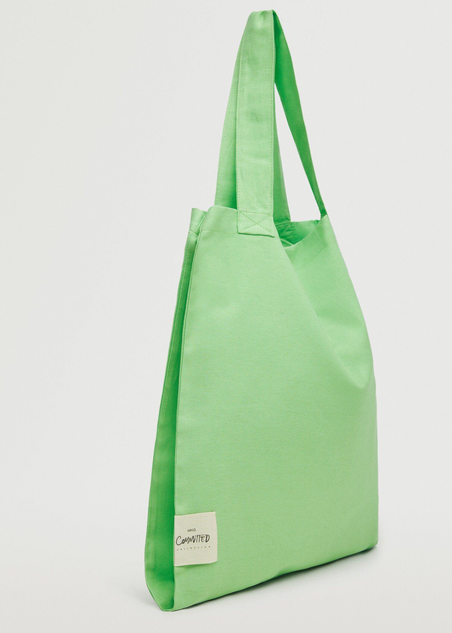 Bavlněná kabelka shopper - Náhled ve středové rovině