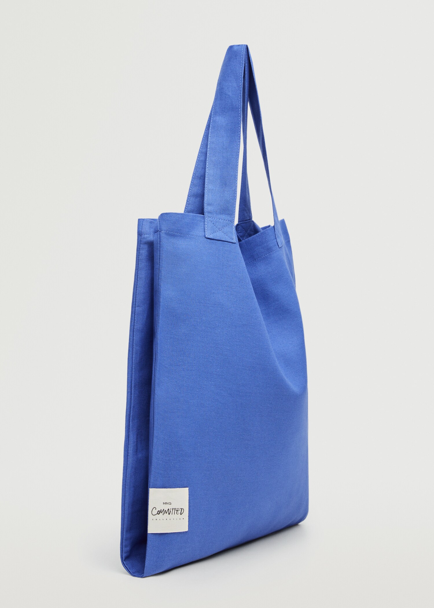Bavlněná kabelka shopper - Náhled ve středové rovině