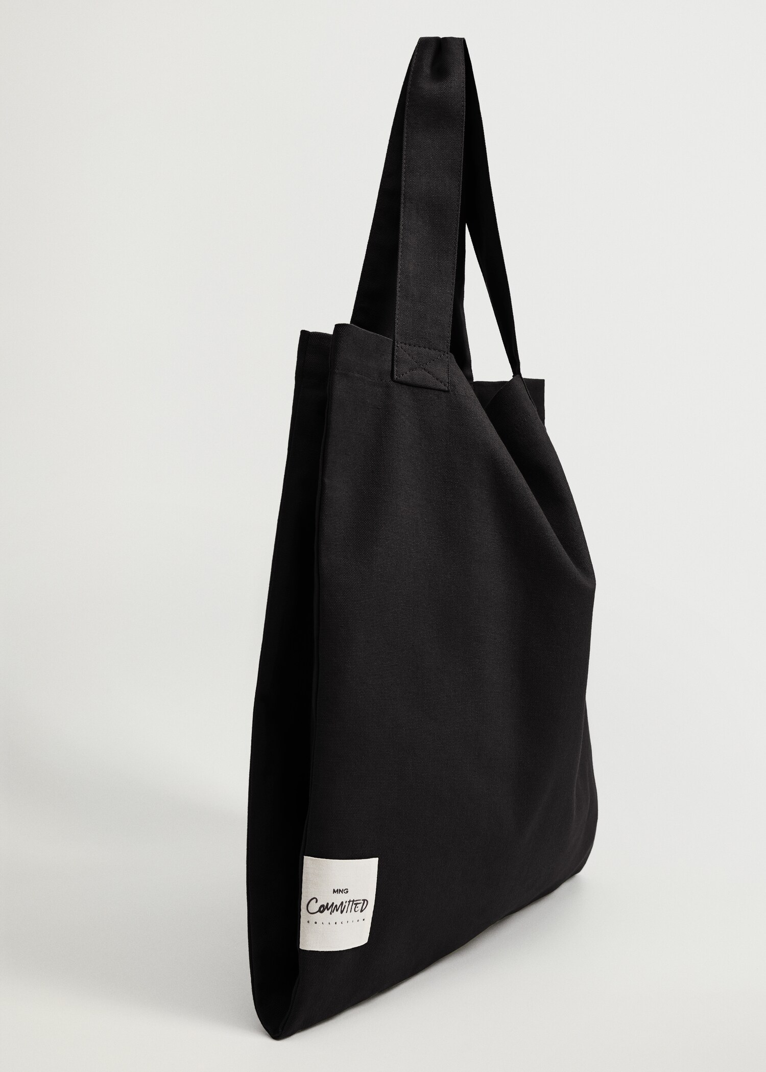Bavlněná kabelka shopper - Náhled ve středové rovině